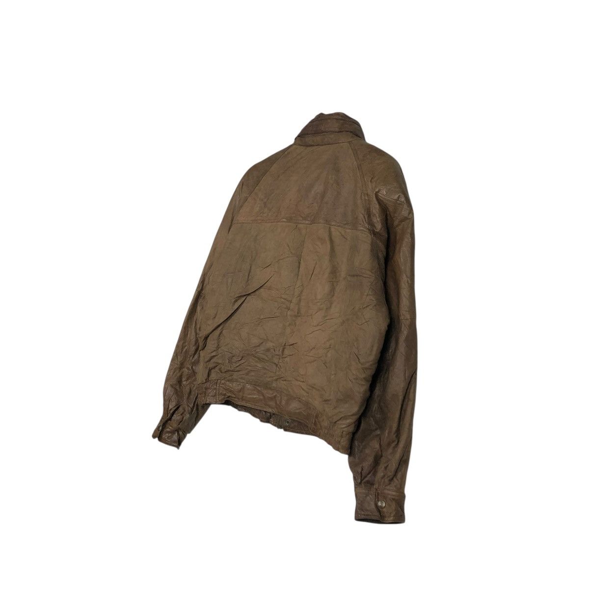 Vintage 🔥VINTAGE BIKER LEATHER JACKET HUNTING HORN ISSEY MIYAKE Size US L / EU 52-54 / 3 - 11 Thumbnail