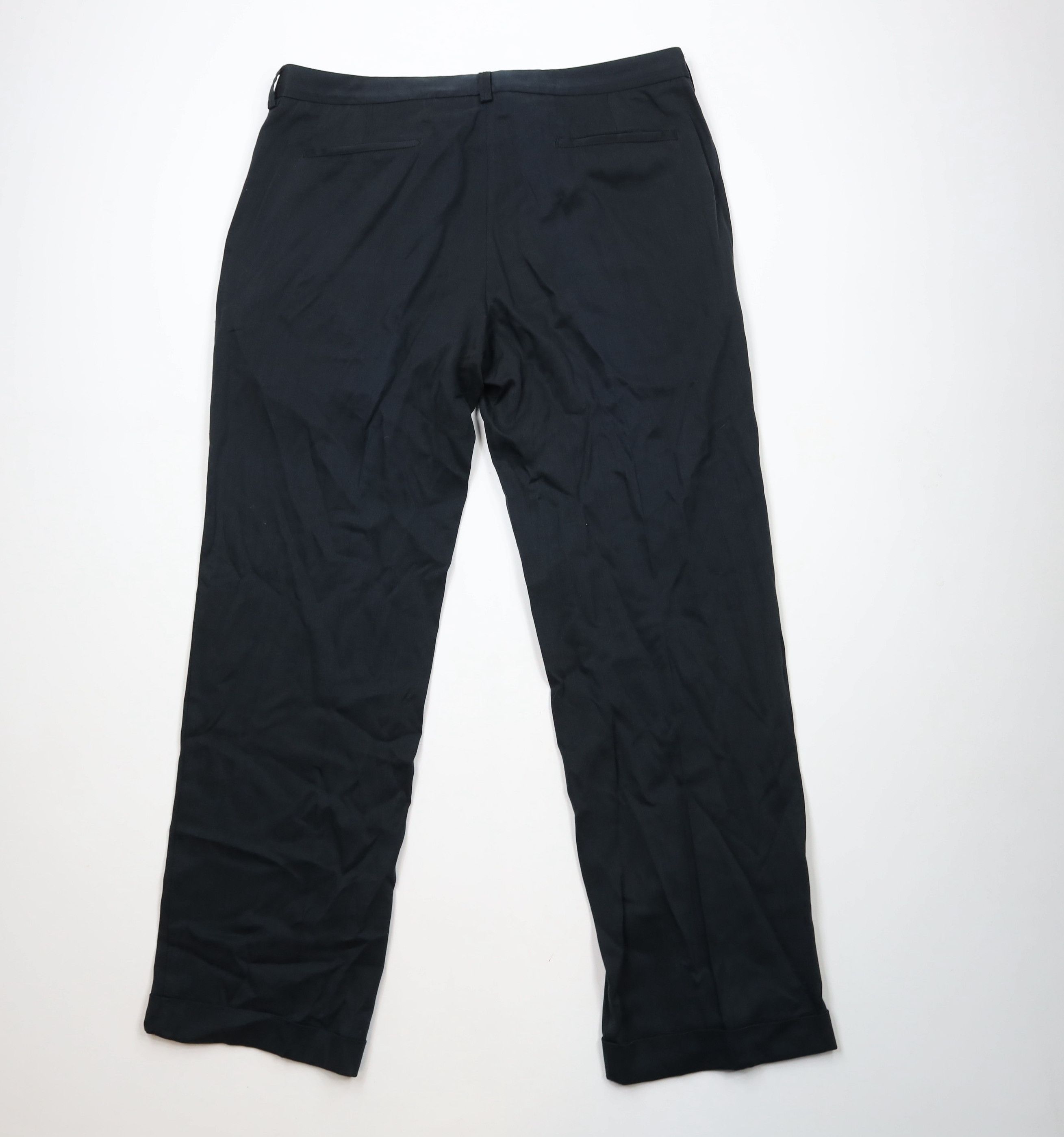Tommy Bahama × Vintage Vintage Tommy Bahama Wool Blend Wide Leg Chino Pants Black Size US 38 / EU 54 - 7 Thumbnail