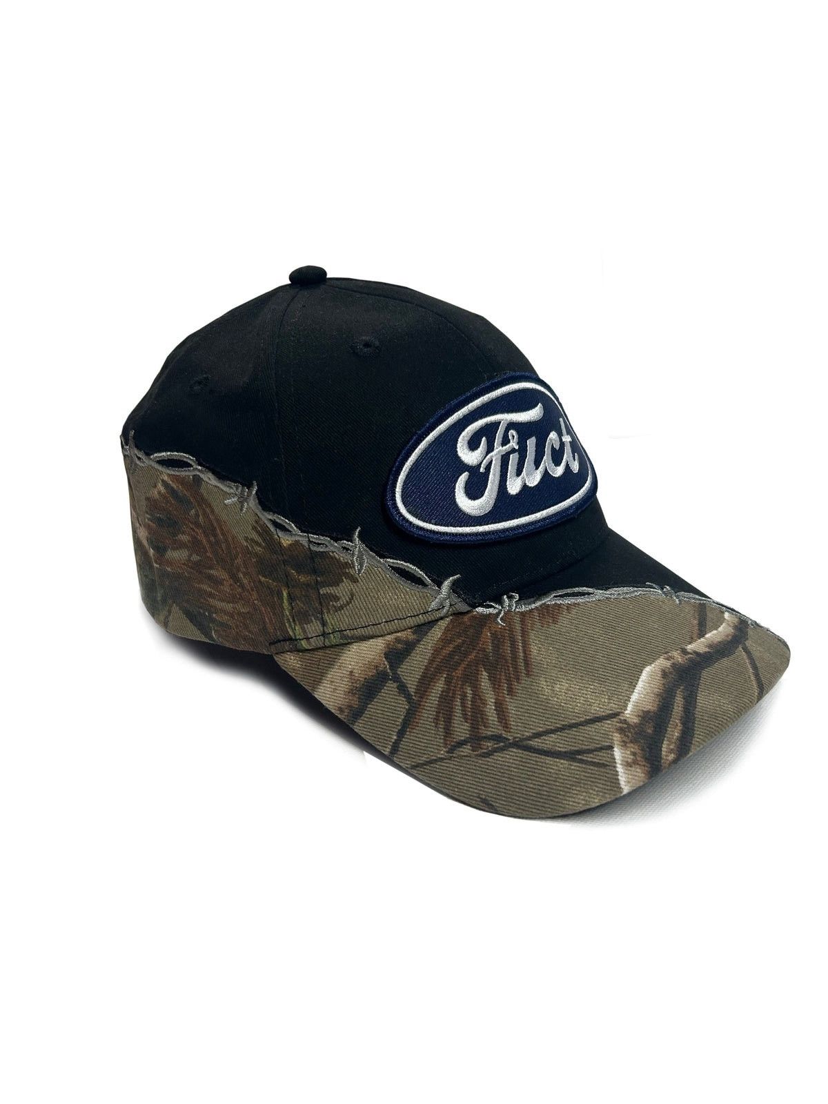 FUCT Oval Parody Barbed Wire Camo Hat Black Size ONE SIZE - 3 Thumbnail