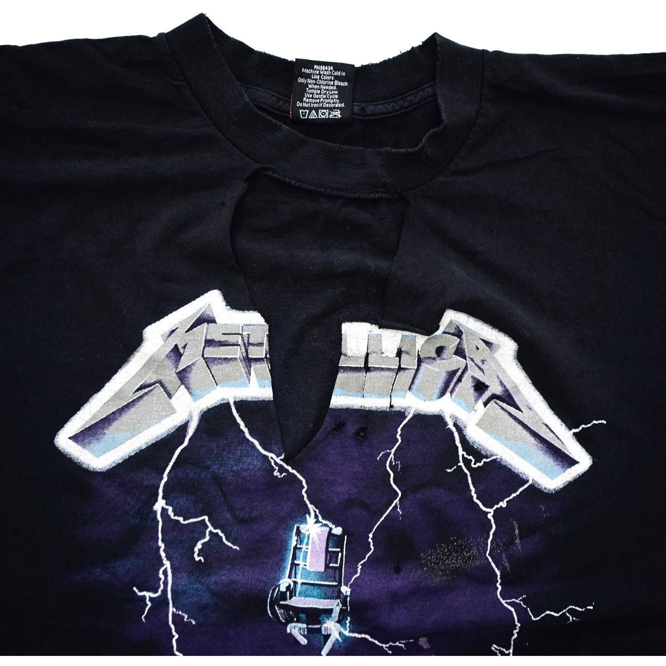 Metallica × Vintage Vintage 1994 Giant Metallica Ride the Lightning Shirt Men XL Size US XL / EU 56 / 4 - 3 Thumbnail