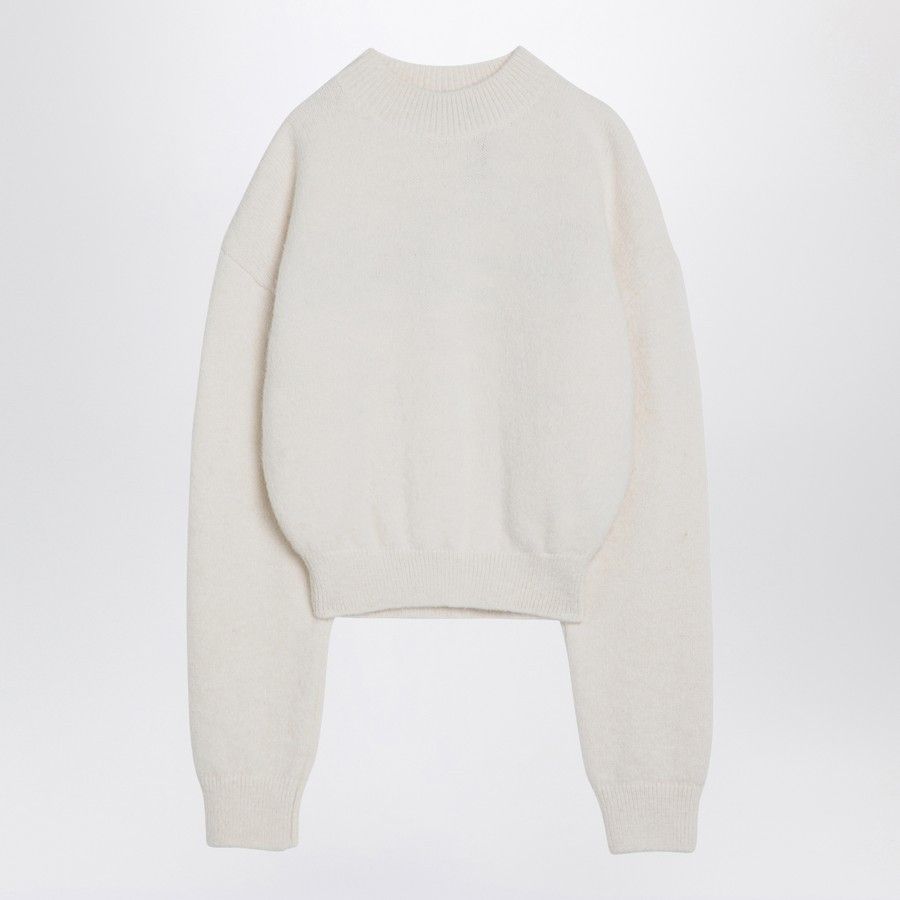 o1d2blof0824 Pullover Wool Blend Sweater in Ivory