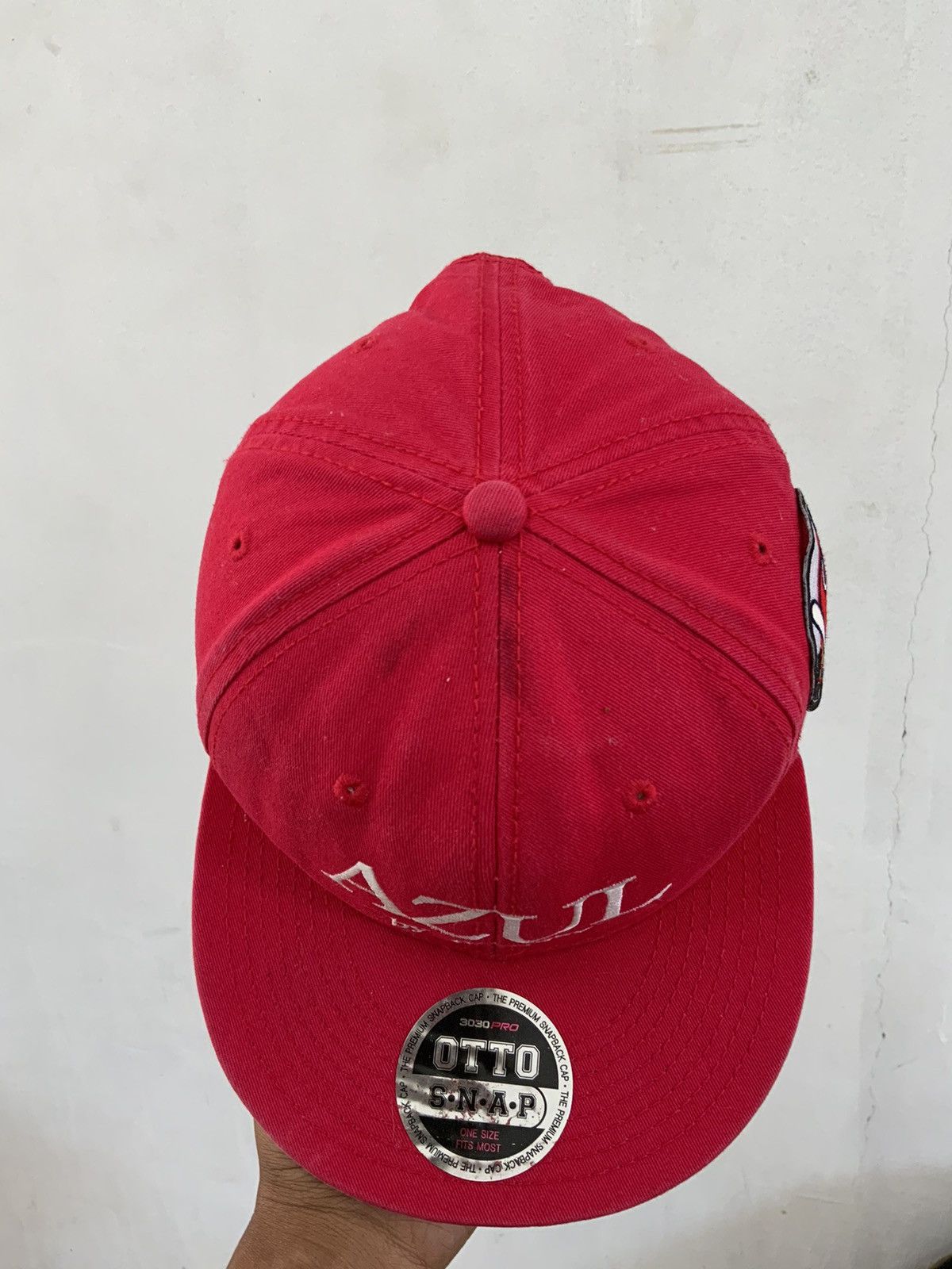 Japanese Brand AZUL by Moussy Otto Red Fade Hat Size ONE SIZE - 11 Thumbnail