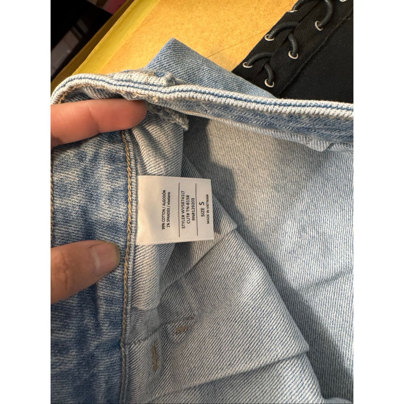 Other Cello Blue Denim Pleated Mini Skirt | Raw Hem Jean Skirt Size Small Size 26" / US 2 / IT 38 - 4 Thumbnail