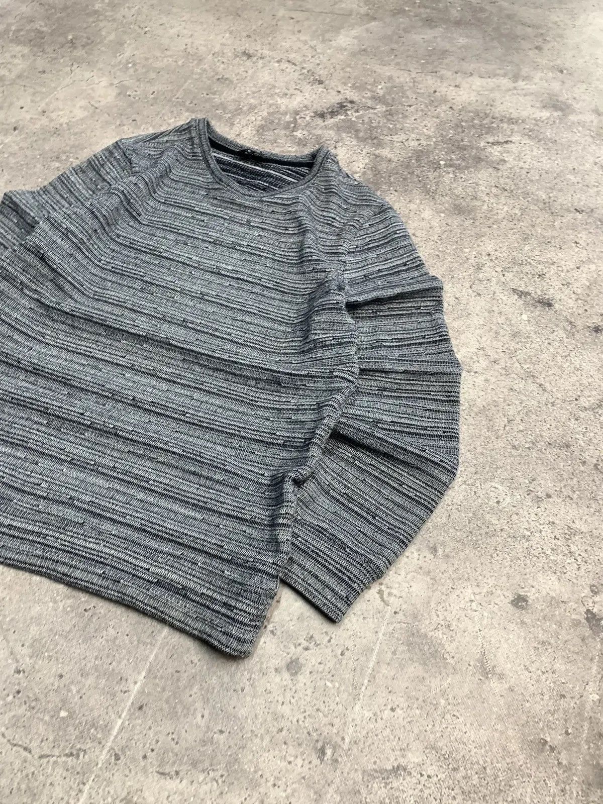 Japanese Brand × Vintage Vintage Y2K A.P.C gothic Distressed Faded Effect sweater Size US XL / EU 56 / 4 - 3 Thumbnail