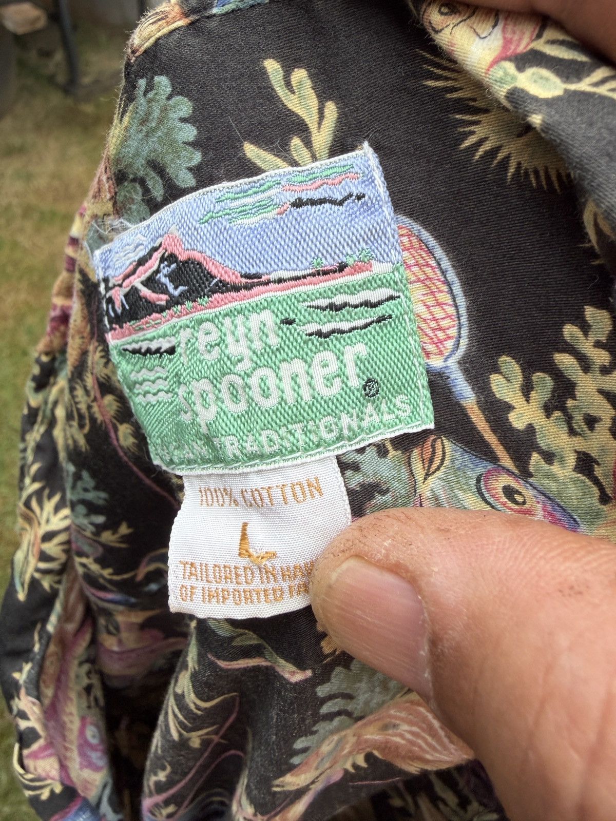 Reyn Spooner PreOwned Reyn Spooner Hawaiian Print Multicolored Men's L Size US L / EU 52-54 / 3 - 4 Thumbnail