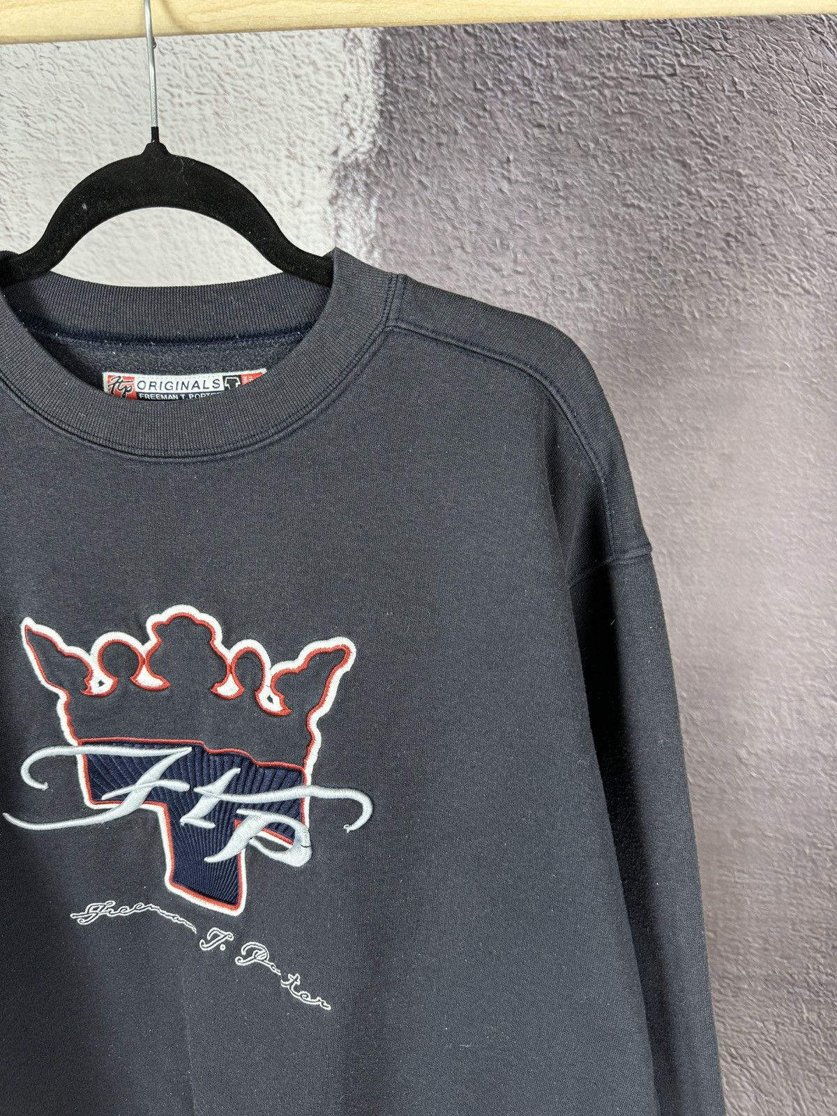 Freeman T. Porter Freeman T. Porter vintage big logo dark blue navy sweatshirt Size US L / EU 52-54 / 3 - 4 Thumbnail