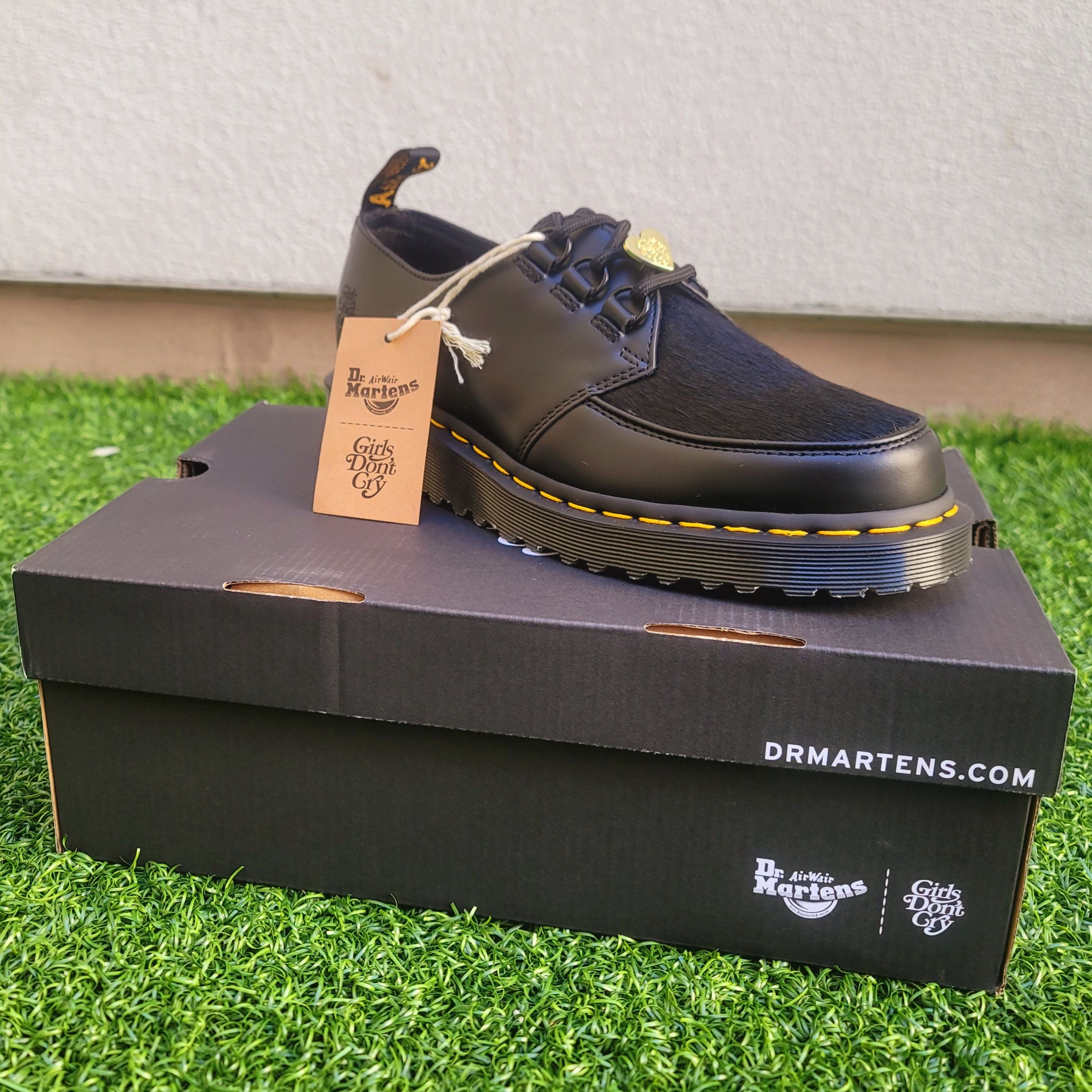 image of Dr Martens x Girls Dont Cry Dr Marten Shoes in Black, Men's (Size 9)