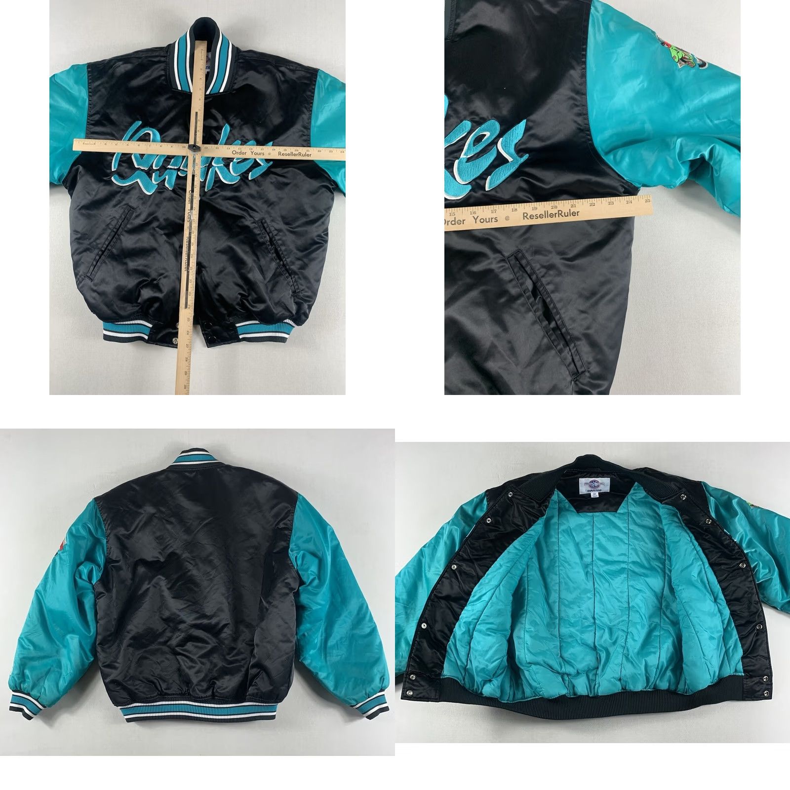 Starter VINTAGE Rancho Cucamonga Quakes Starter Jacket Mens Medium Minor LA DODGERS Black Puffer Jacket Baseball Mens Size US M / EU 48-50 / 2 - 8 Thumbnail
