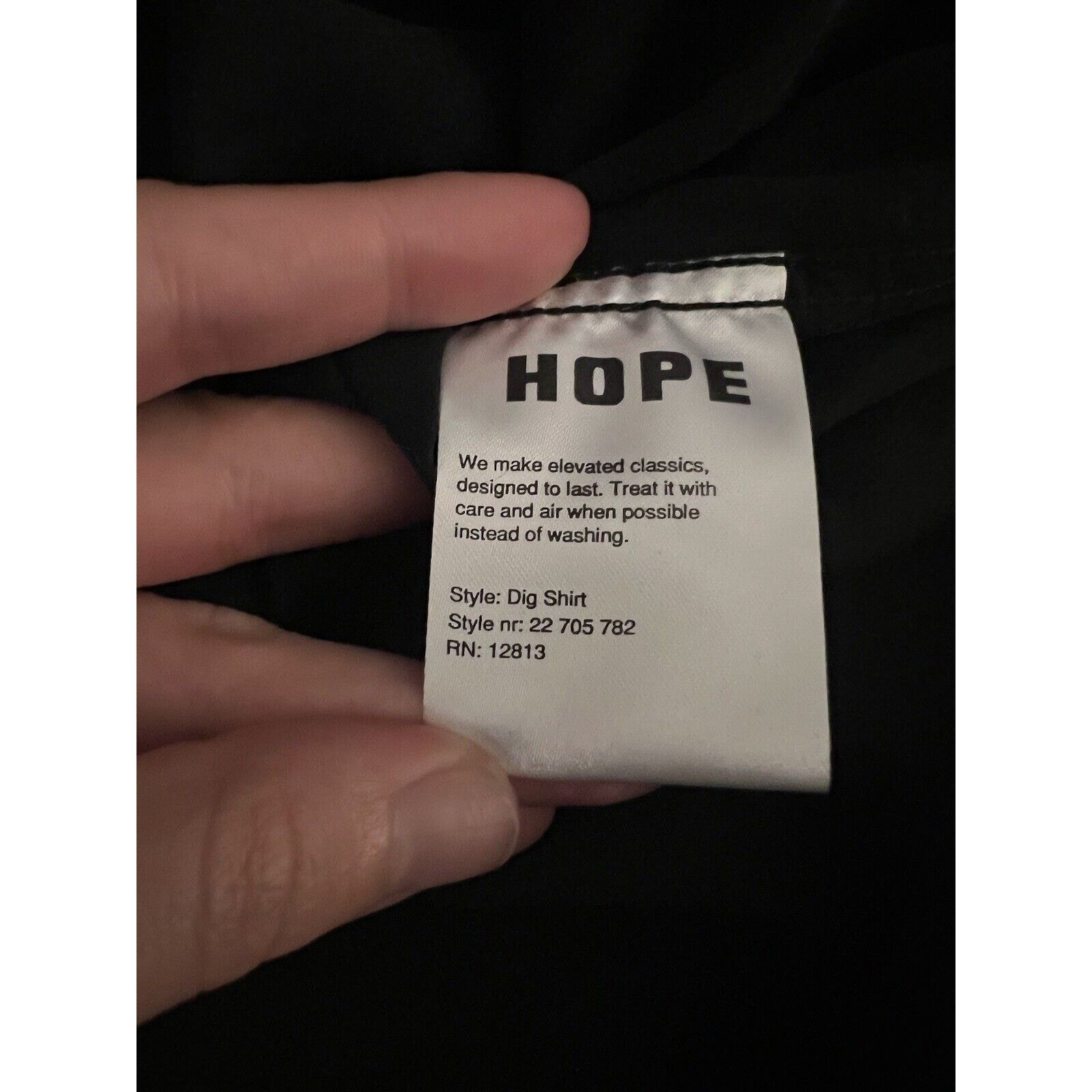 Hope Hope Stockholm Button Up Shirt Dig Shirt Collar 40 / 48 Size US M / EU 48-50 / 2 - 5 Thumbnail