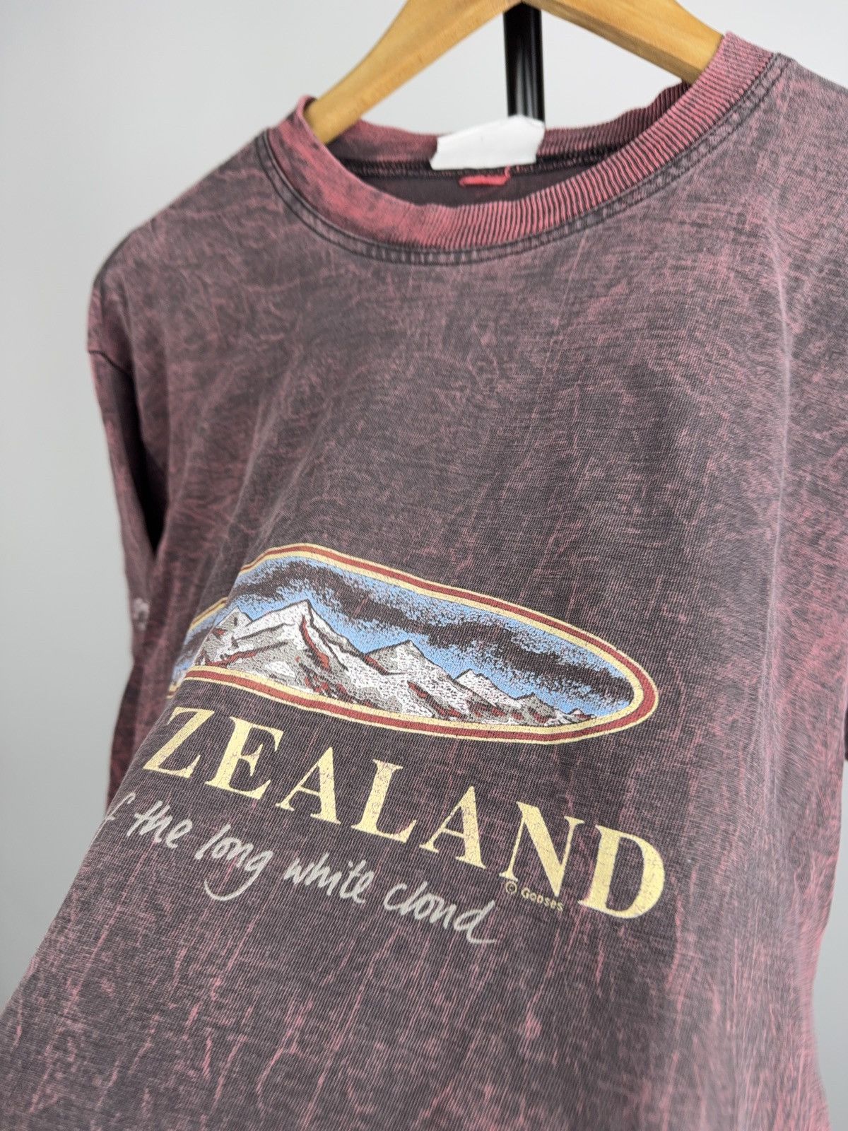 Vintage Vintage 90s New Zealand Souvenir Graphic T-Shirt Acid Wash Size US S / EU 44-46 / 1 - 4 Thumbnail