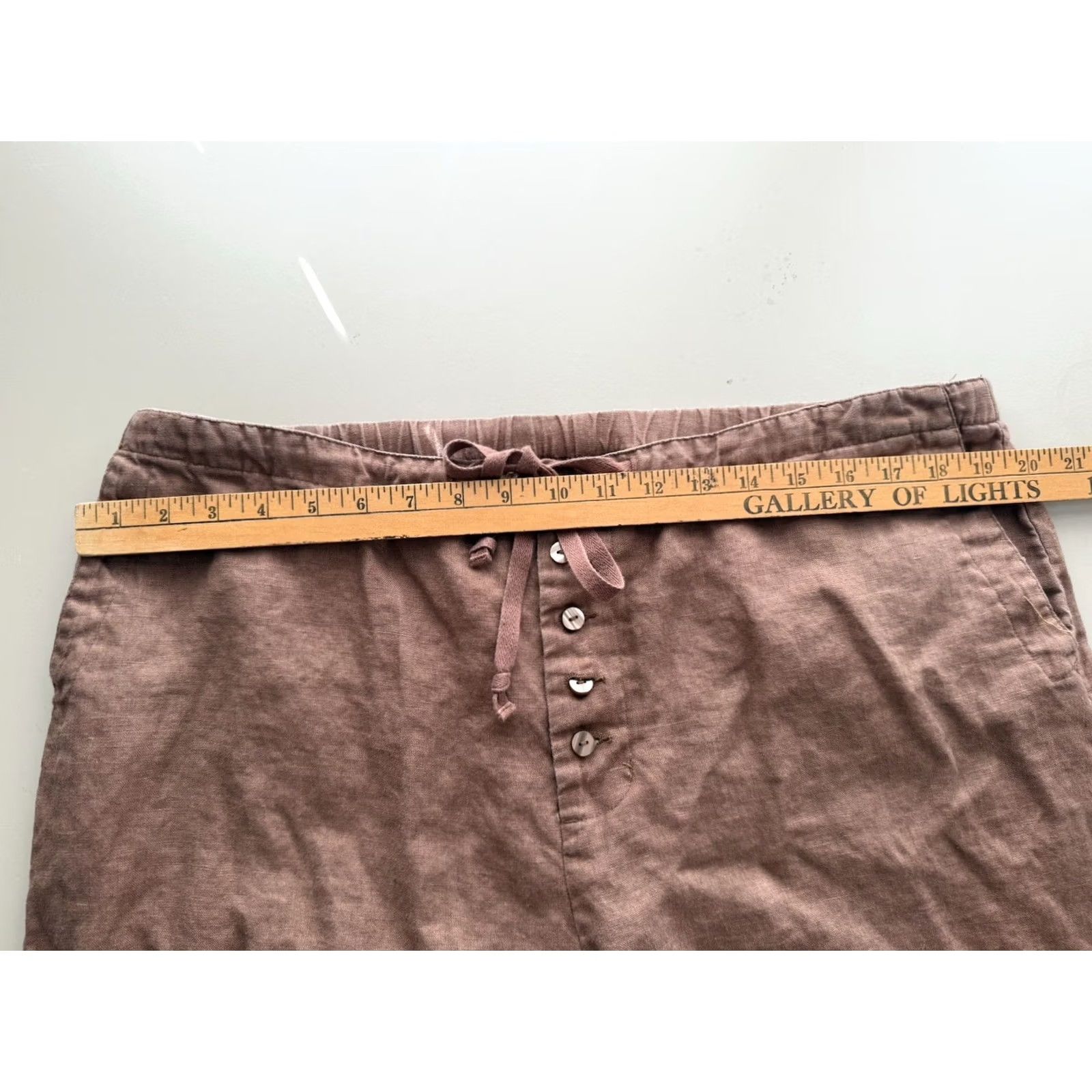 Rusty Chadwick’s Pants Size 16 Womens Rusty Tan Linen Coastal Beach Size 38" / US 16 / IT 52 - 6 Thumbnail