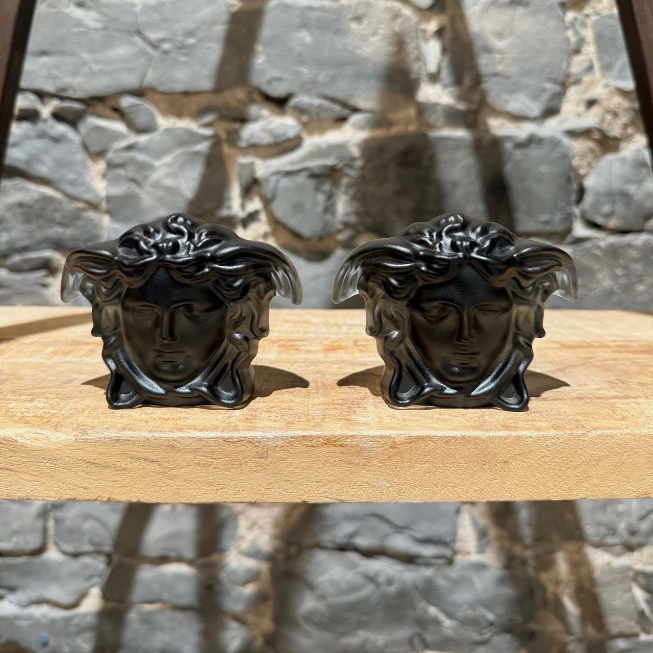 Versace Versace X Rosenthal 2 Medusa Grande Black Paperweights Size ONE SIZE - 4 Thumbnail