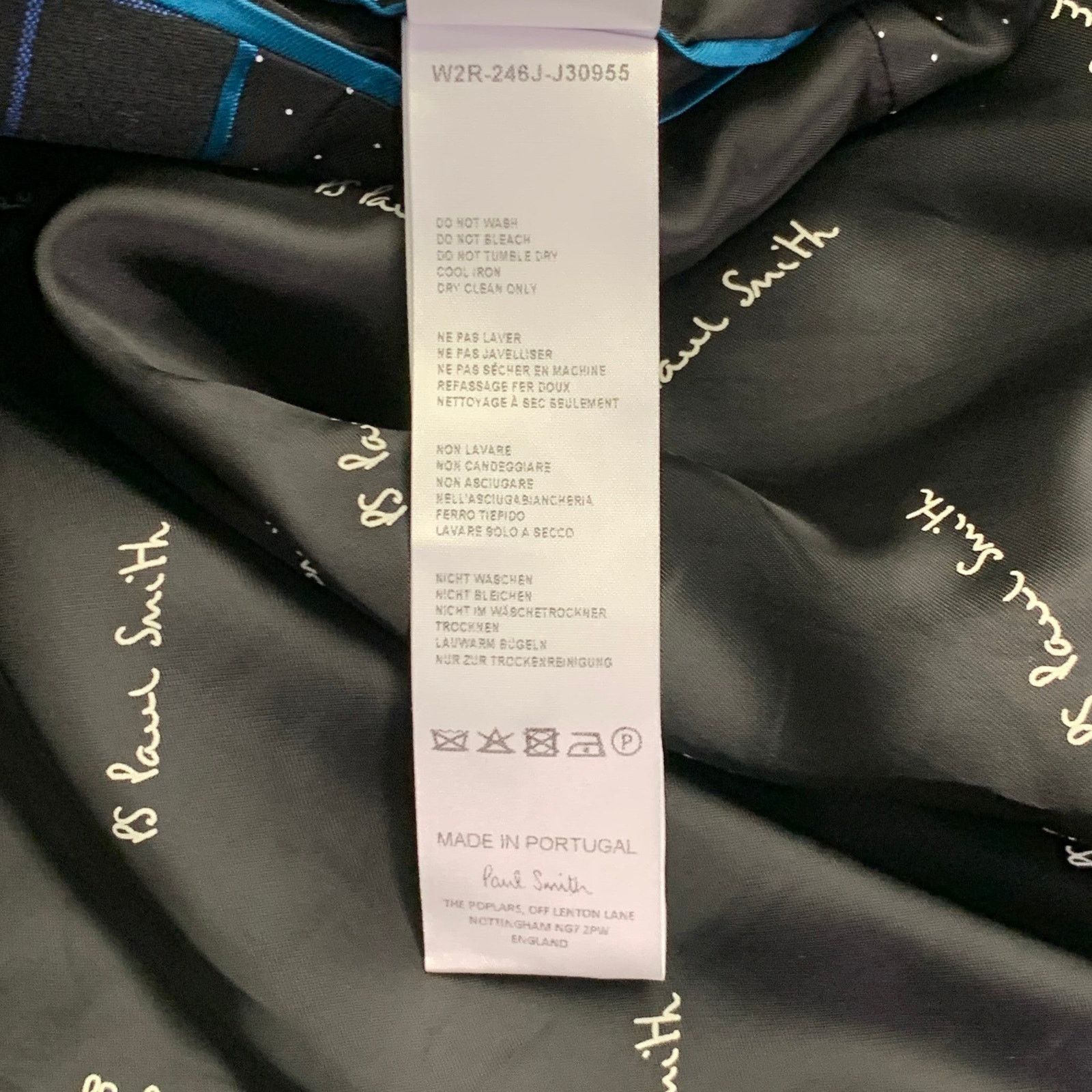 Paul Smith Black Blue Orange Window Pane Double Breasted Jacket Blazer Size M / US 6-8 / IT 42-44 - 9 Thumbnail
