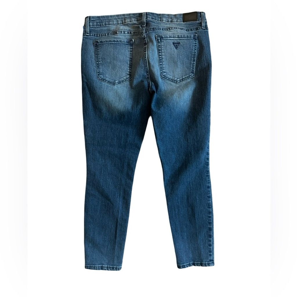 Guess GUESS JEANS Mid-Rise Crop Jean Blue Women’s Size 31. Size 38" / US 16 / IT 52 - 2 Thumbnail