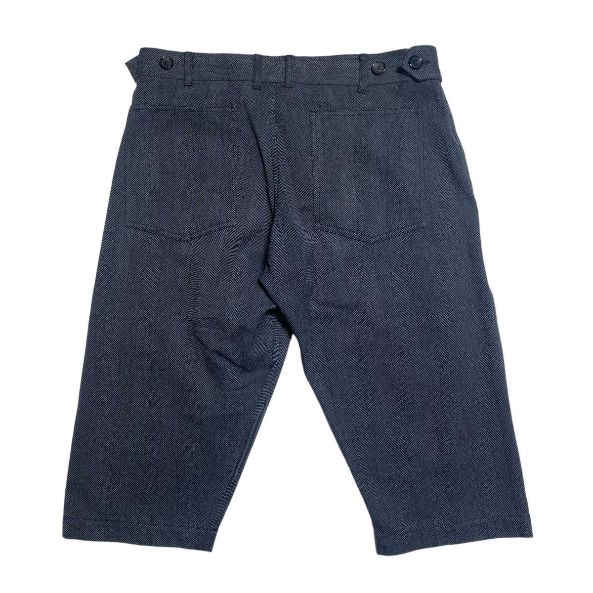 Comme des Garcons SHIRT Shorts Herringbone Cotton Half Pants Gray Size US 35 - 2 Thumbnail