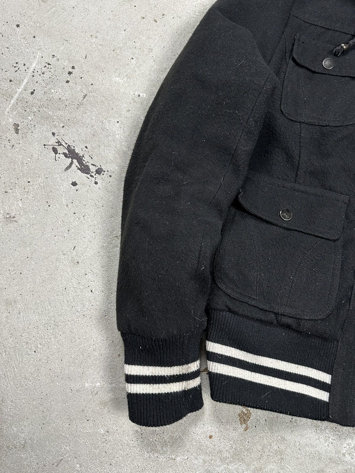 If Six Was Nine × Japanese Brand × Le Grande Bleu (L.G.B.) Vintage Y2K Faux Fur Bomber Wool Jacket Hooded Utility Size US S / EU 44-46 / 1 - 3 Thumbnail