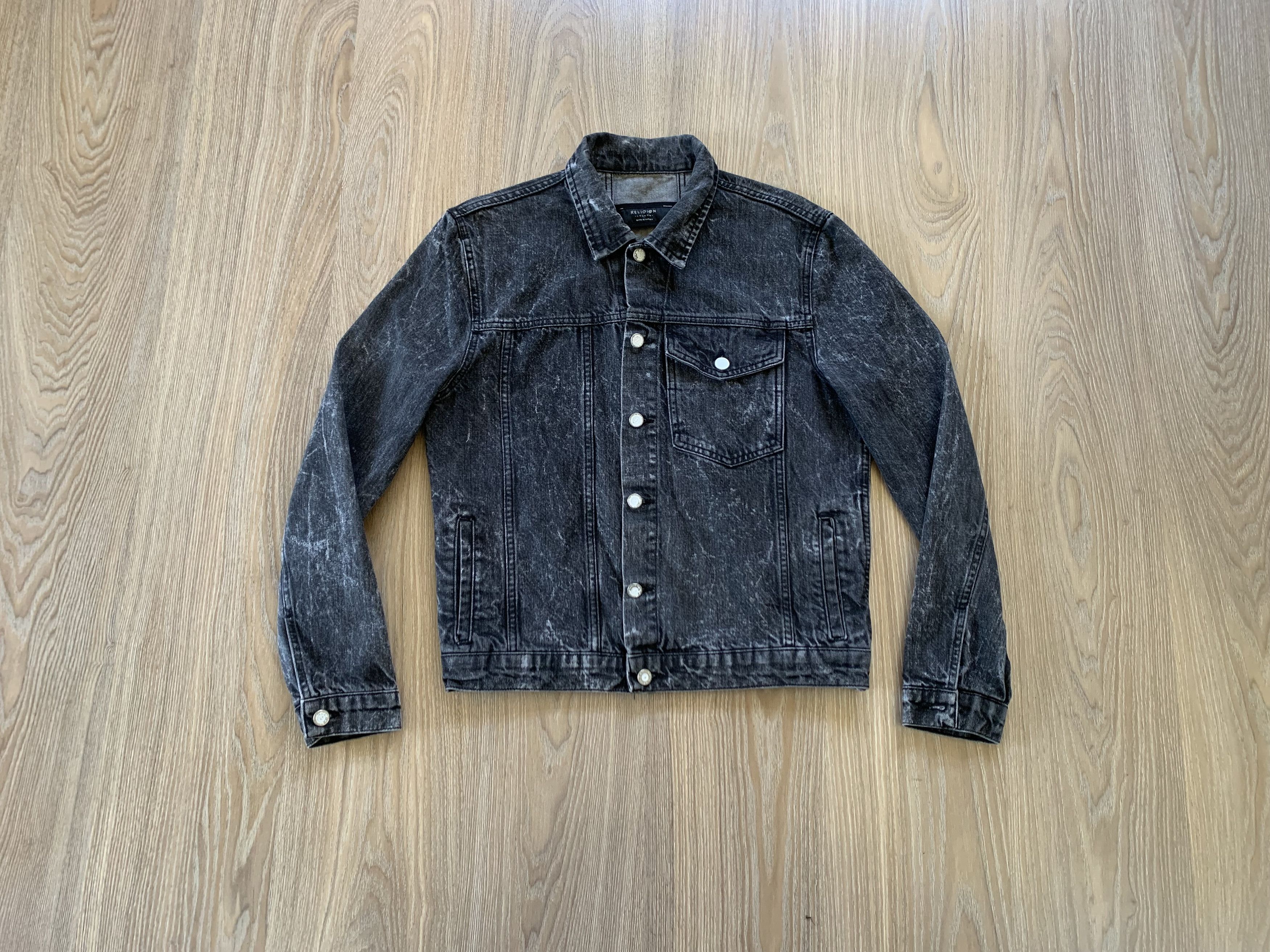 Other Religion London Wash Grey Denim Jacket Size US S / EU 44-46 / 1 - 1 Thumbnail