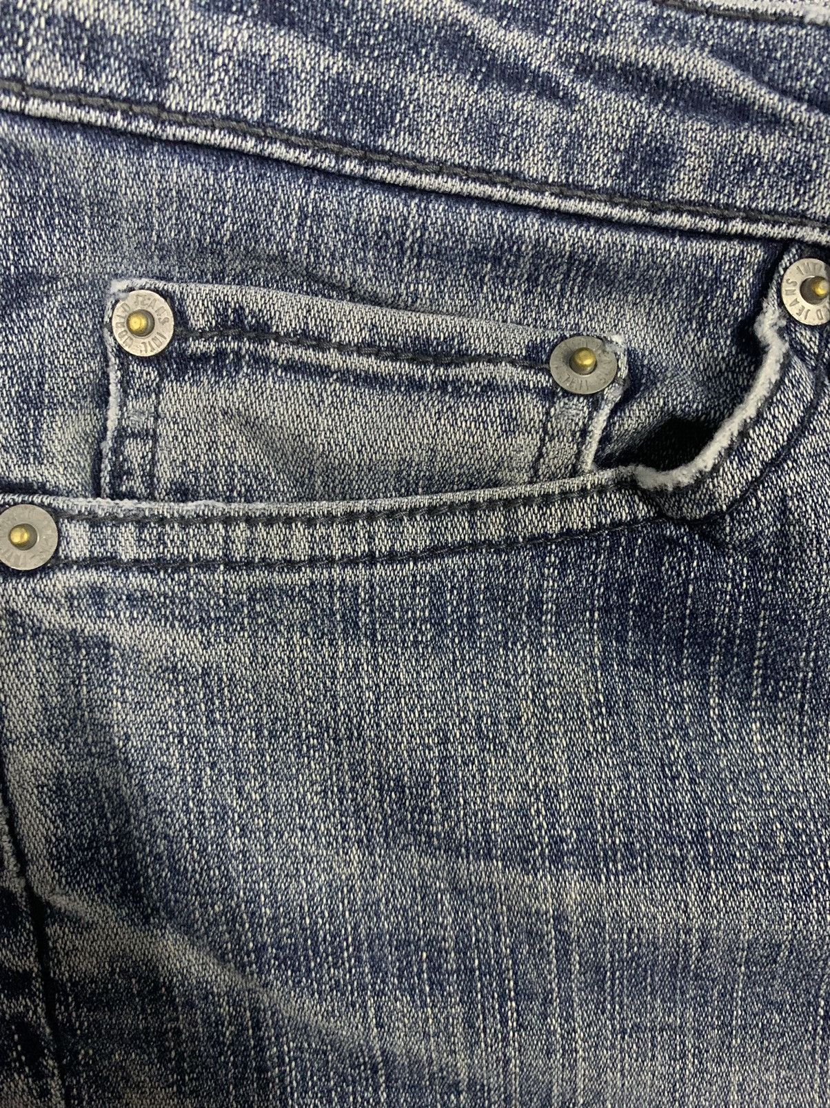 Japanese Brand Vintage Y2K Japanese Brand Frayed Leg Baggy Distressed Jeans Size US 34 / EU 50 - 6 Thumbnail