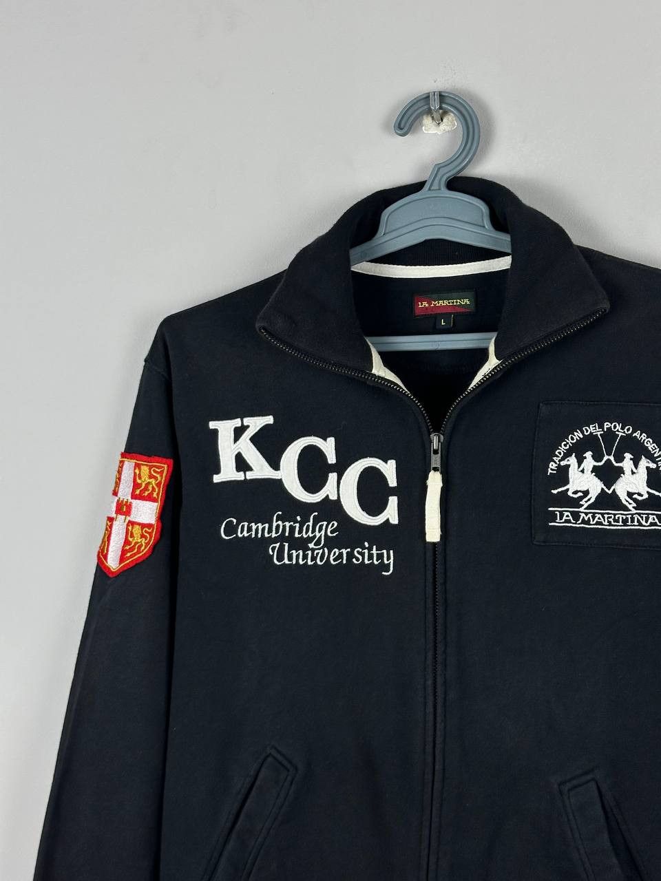 La Martina Vintage La Martina Cambridge University Polo Club Zip Sweate Size US L / EU 52-54 / 3 - 3 Thumbnail