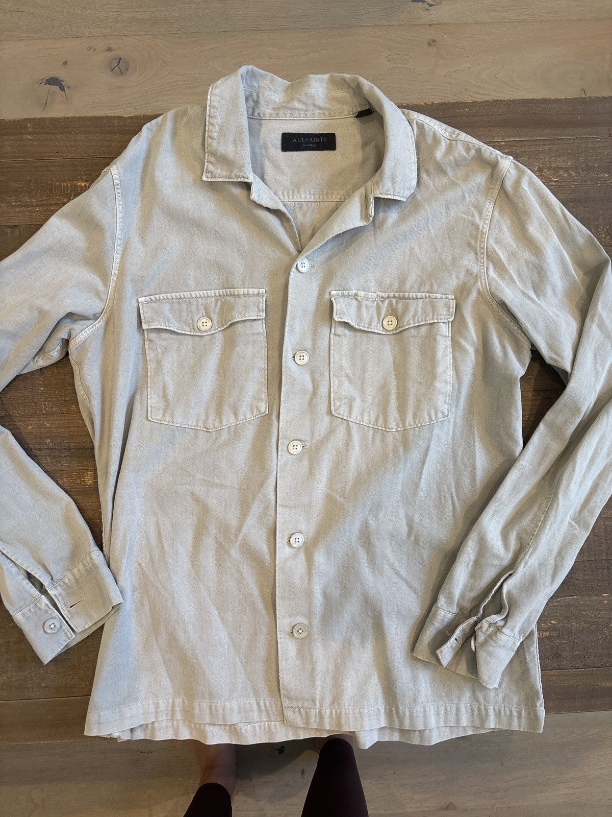 Allsaints AllSaints Long Sleeve Button Up Size US XL / EU 56 / 4 - 1 Thumbnail