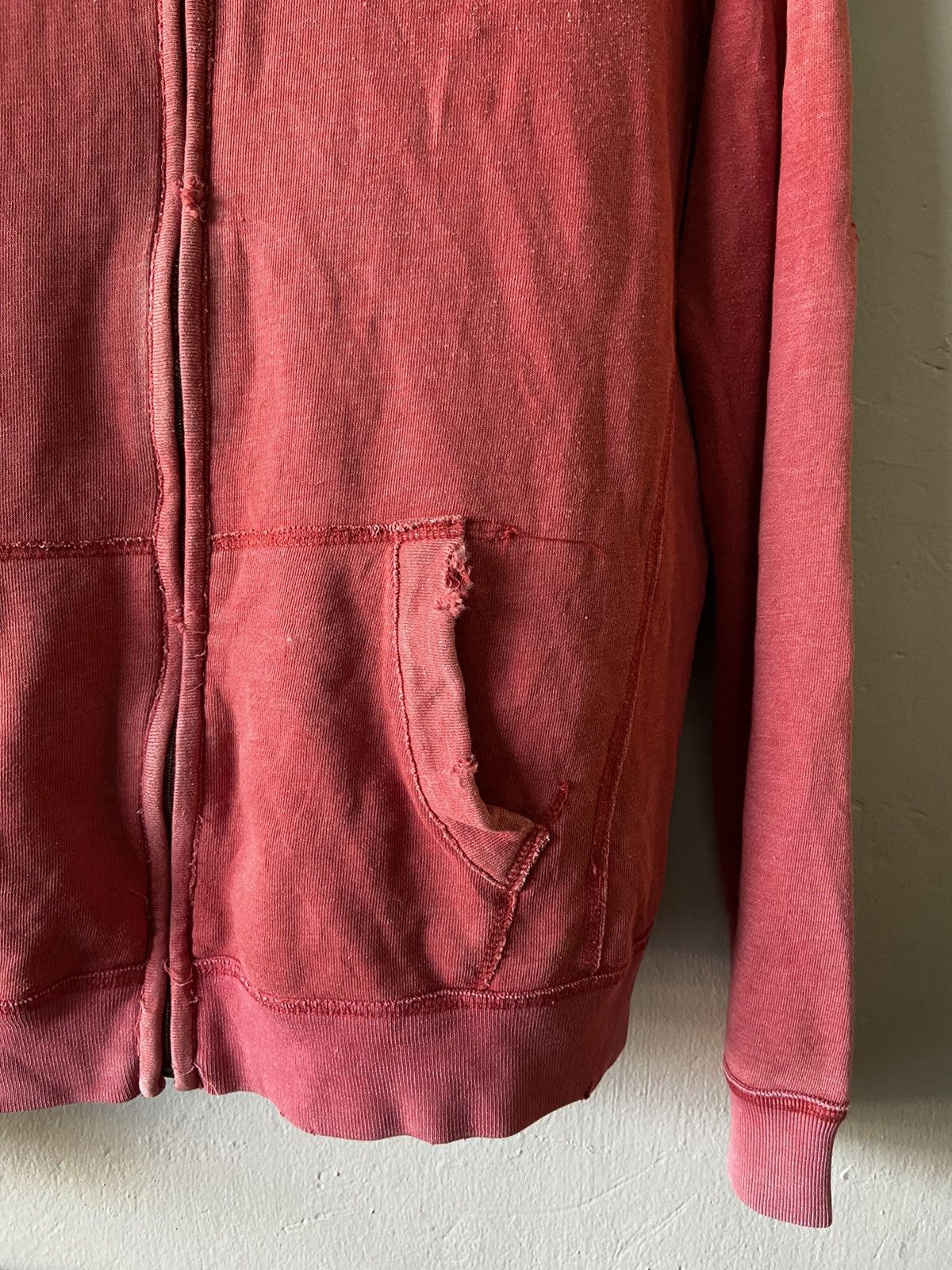 Japanese Brand × Vintage Vintage 90s hoodie distressed sun faded Size US XS / EU 42 / 0 - 7 Thumbnail