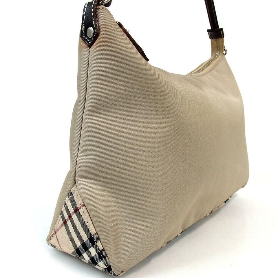 Burberry Vintage Burberry Blue Label Handbag Nova Check Leather Nylon Size ONE SIZE - 1 Thumbnail