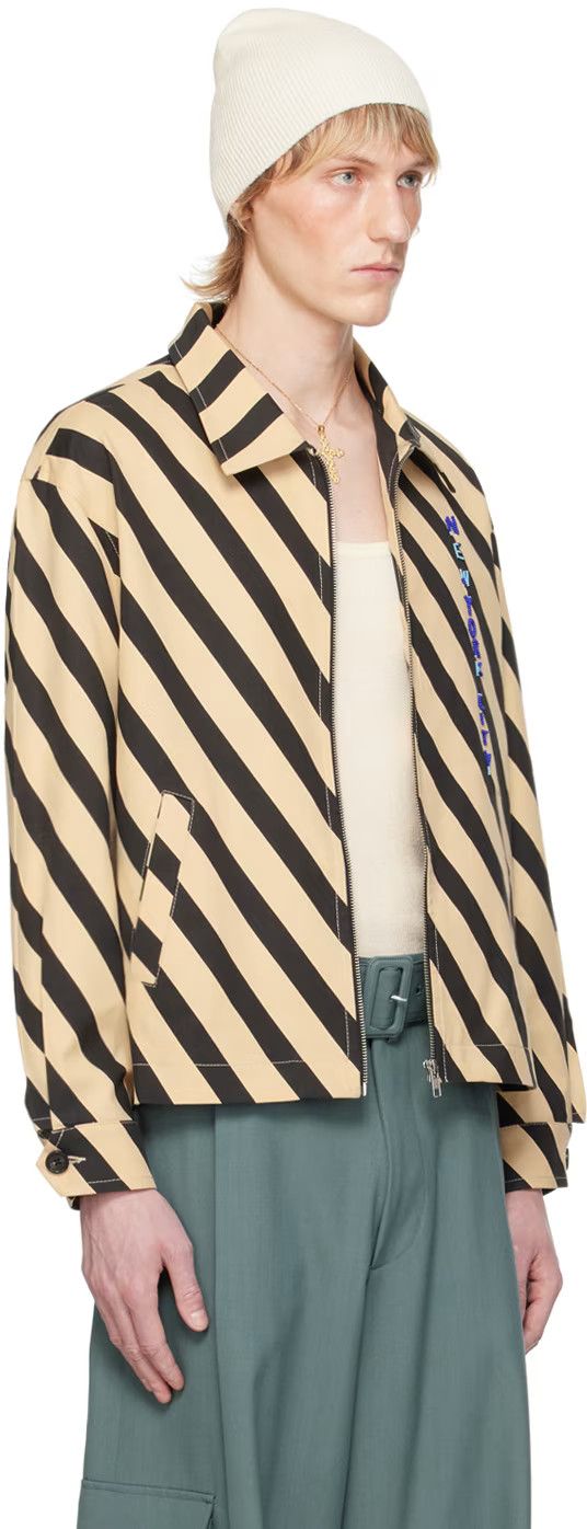 Bode 1495USD Blue White House Steps Reversible Quilted Jacket Size US XL / EU 56 / 4 - 2 Thumbnail