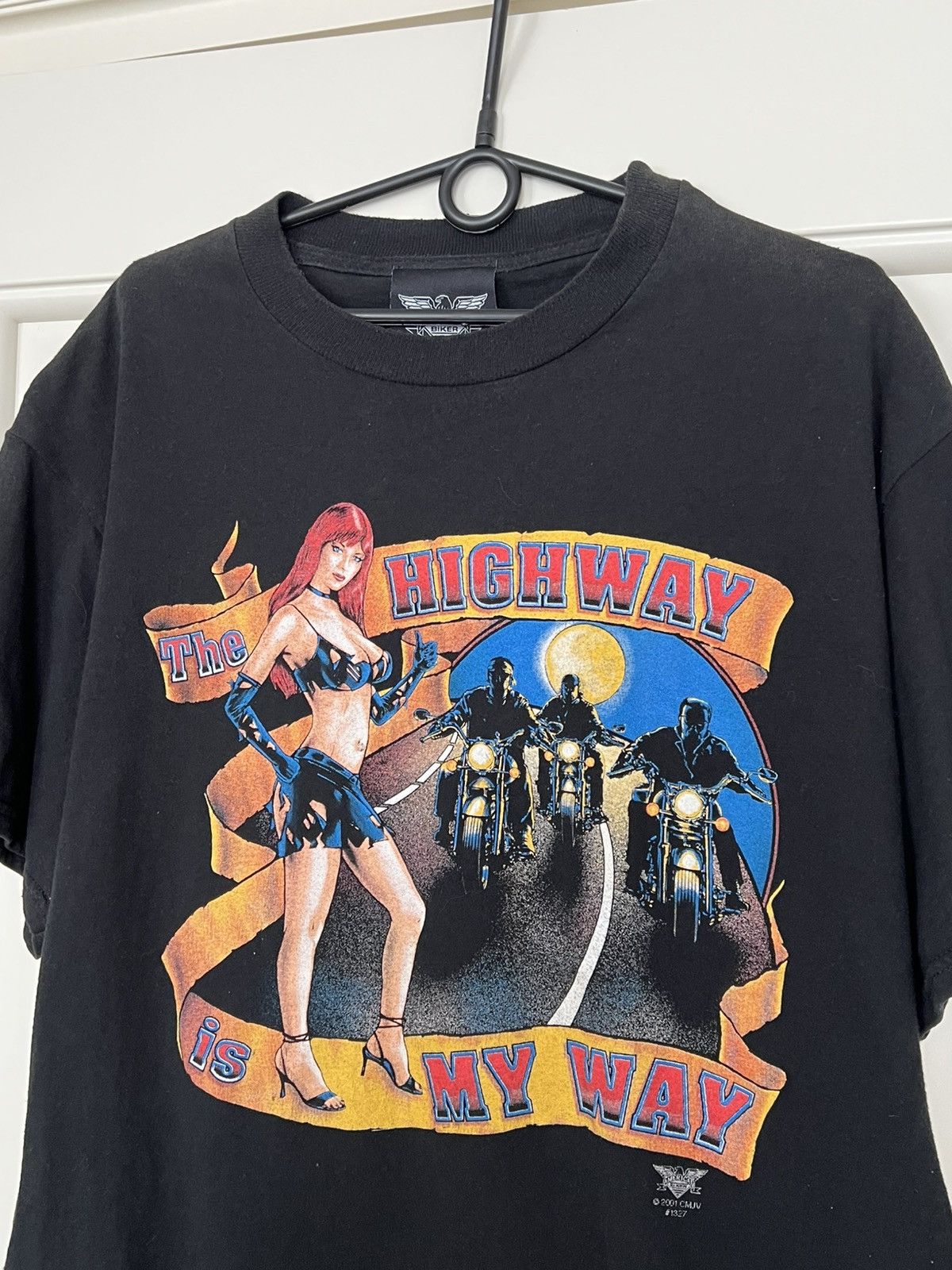 Vintage Vintage 2001 American Biker Tee T-Shirt Size US XL / EU 56 / 4 - 2 Thumbnail