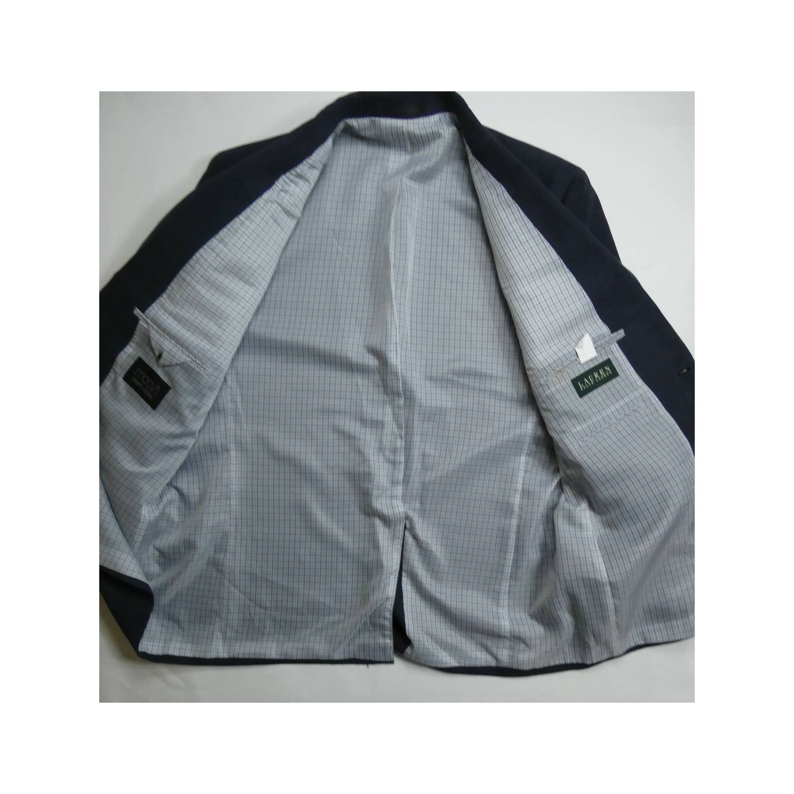 Lauren Ralph Lauren Lauren Ralph Lauren fine textured sport coat, 46R, navy, NEW Size 46R - 3 Thumbnail