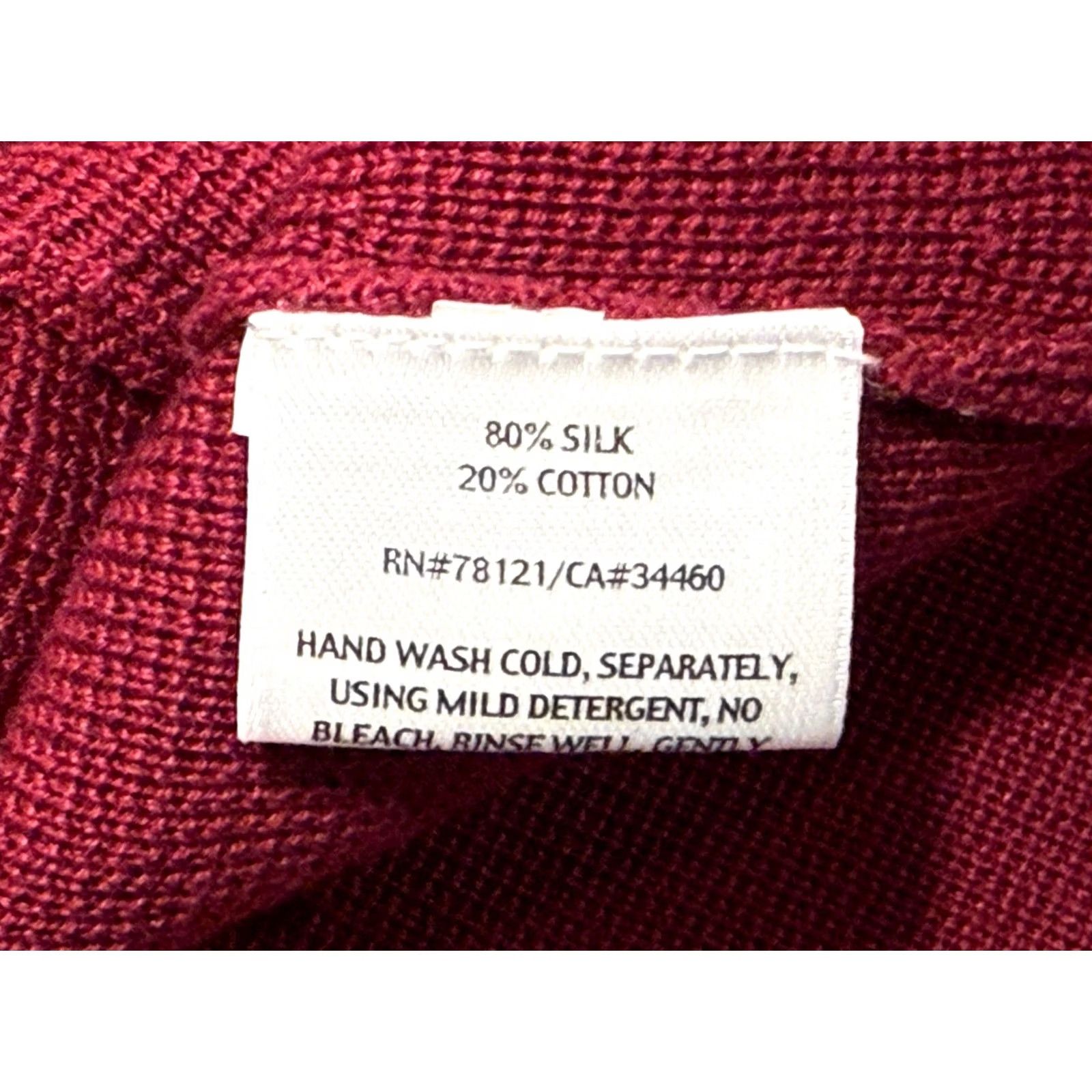 Eileen Fisher Eileen Fisher Red Silk Blend Blazer Jacket Sweater Size Medium Womens Button Casual Workwear Designer Size M / US 6-8 / IT 42-44 - 5 Thumbnail