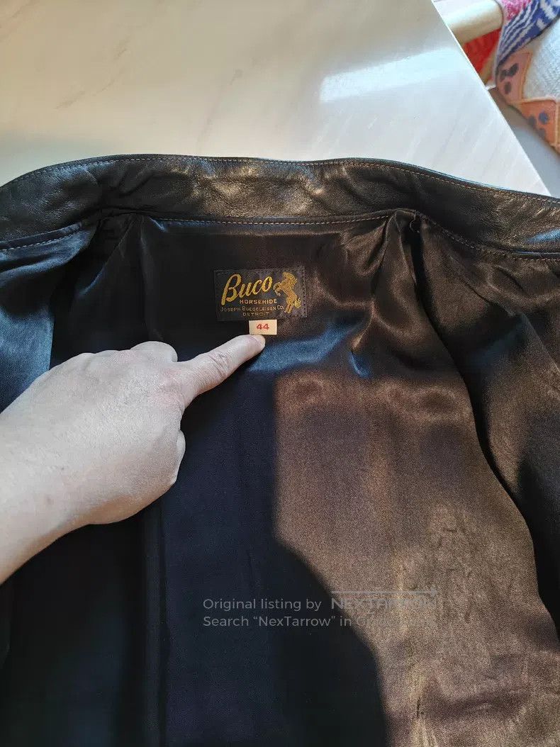 Buco Buco J-100 Horseskin Stand Collar Jacket Size US XXL / EU 58 / 5 - 8 Thumbnail