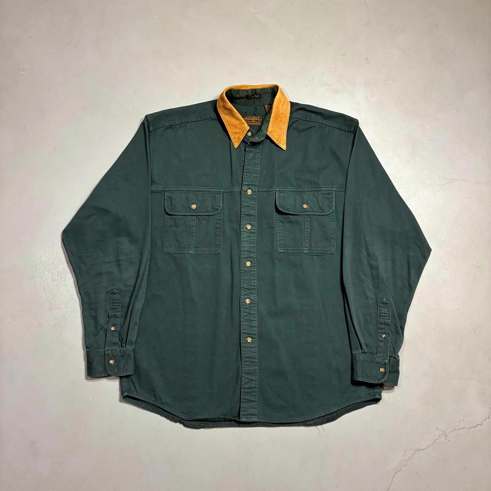 Eddie Bauer Vintage 90s Eddie Bauer Men's Rufton Twill Shirt Sz L Size US L / EU 52-54 / 3 - 1 Thumbnail