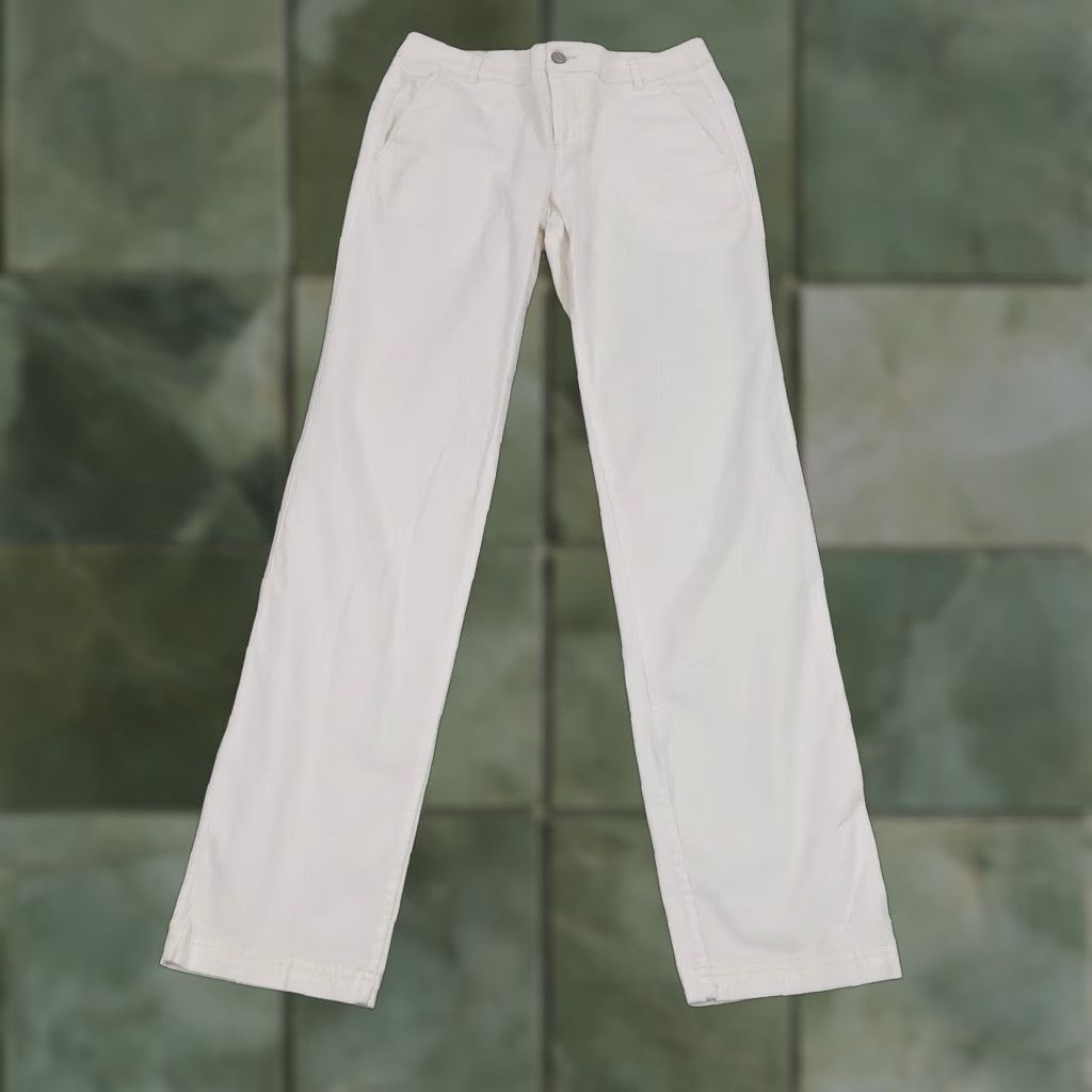 Pendleton Pendleton Women's White Straight Leg Stretch Pants Size 6 Size 28" / US 6 / IT 42 - 1 Thumbnail