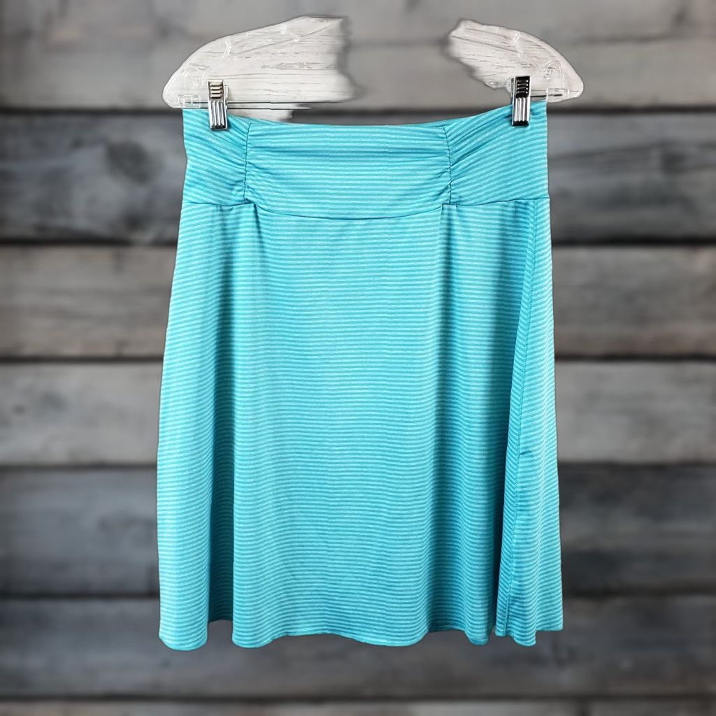 Vintage Tranquility Skirt Womens Small Blue Striped Pull On Size 28" / US 6 / IT 42 - 1 Thumbnail
