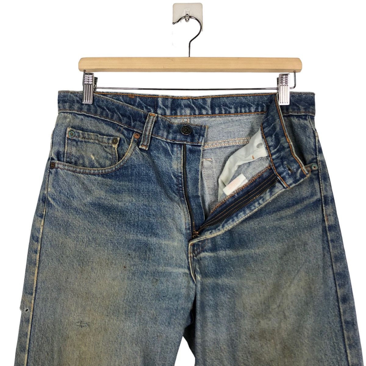 Levi's 🔥Vintage Distressed Denim Jeans Levi’s Size US 32 / EU 48 - 12 Thumbnail