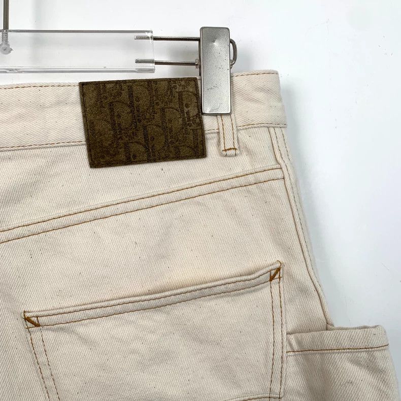 Dior Dior Denim Tears co-branded 23 beige line logo letter embro Size US 30 / EU 46 - 5 Thumbnail