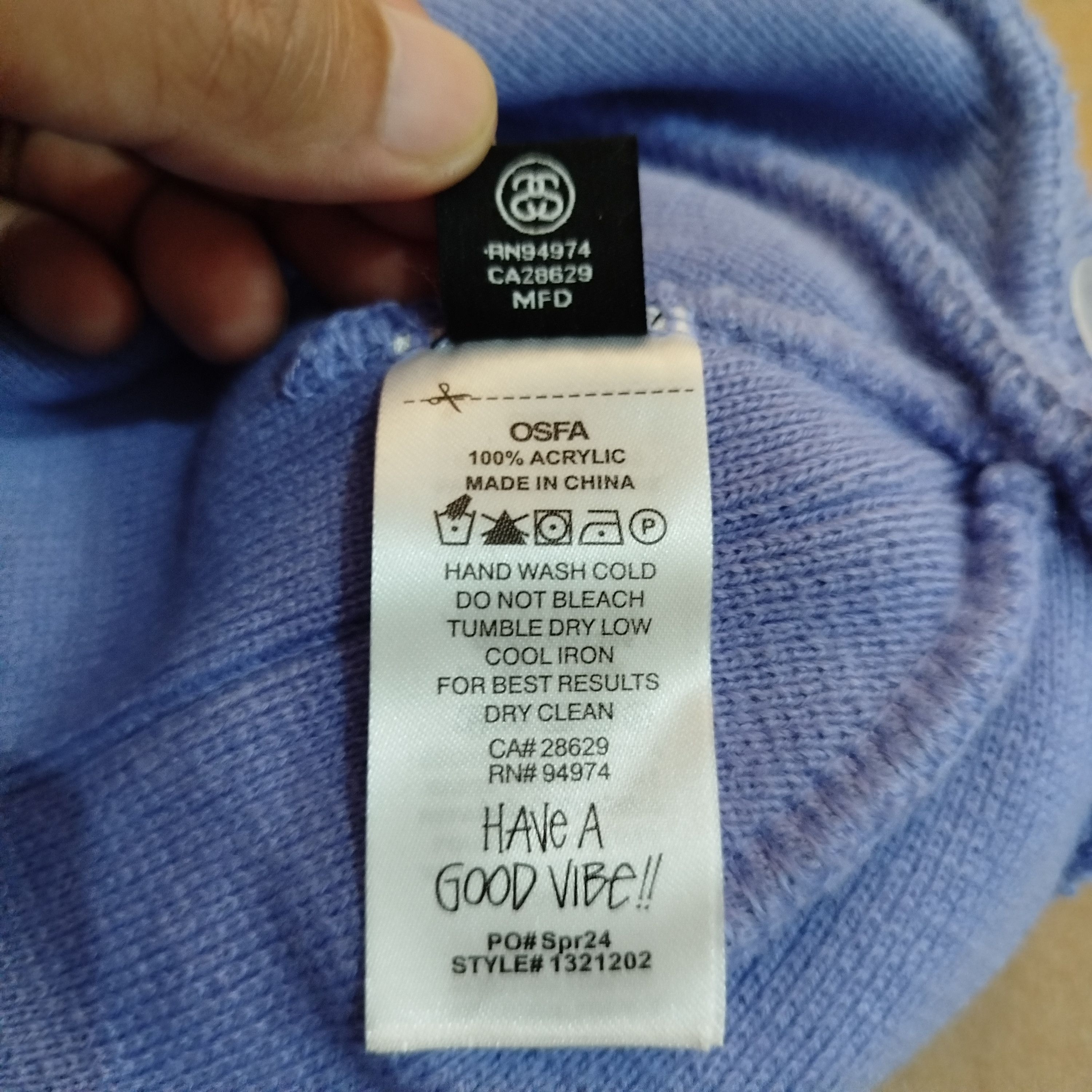 Stussy STUSSY STITCH BASIC LOGO SKULLCAP Size ONE SIZE - 5 Thumbnail
