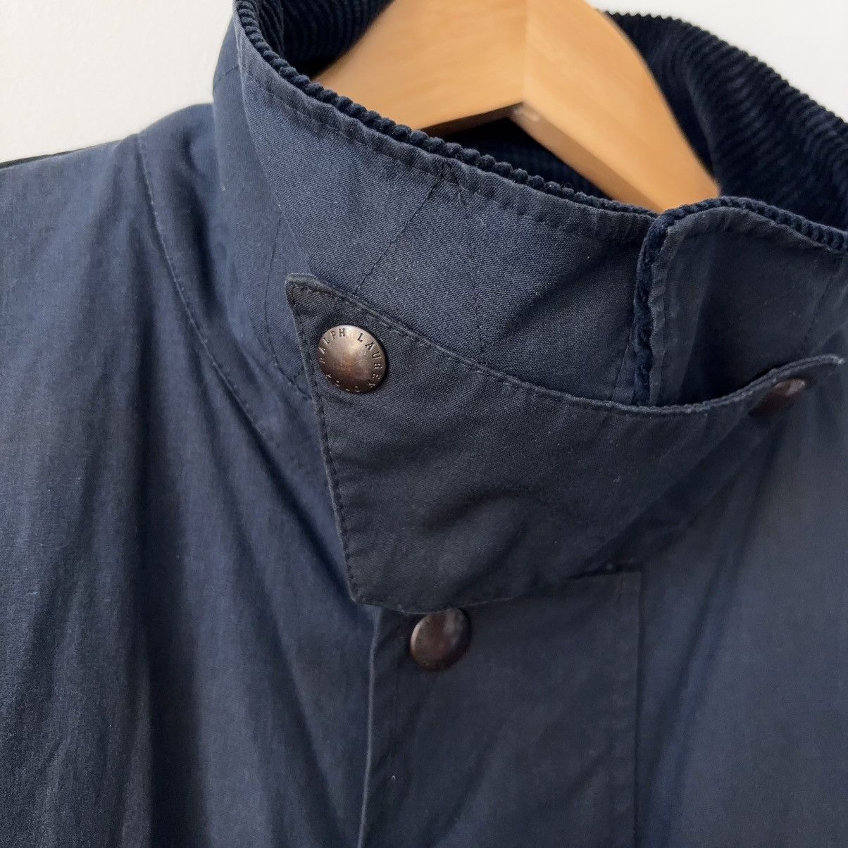 Polo Ralph Lauren Vintage Oilcloth Waxed Cotton Jacket Navy Barn Coat Field Size US XL / EU 56 / 4 - 6 Thumbnail