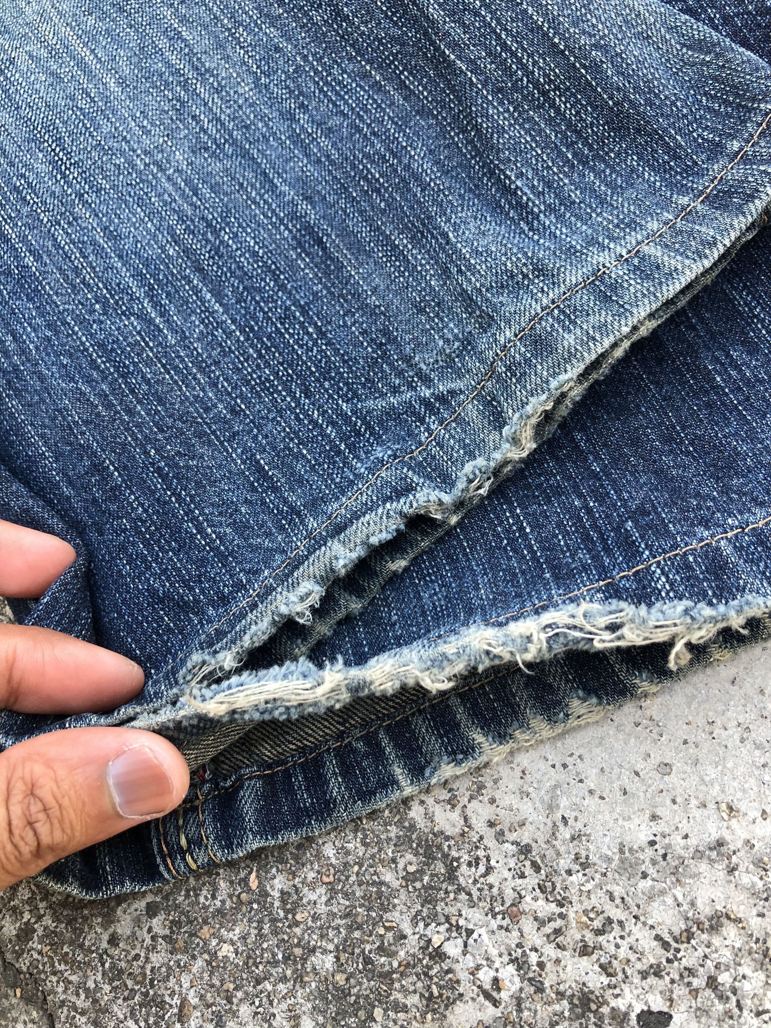Edwin EXCLUSIVE VINTAGE DISTRESSED FLARE DENIM Size US 30 / EU 46 - 3 Thumbnail
