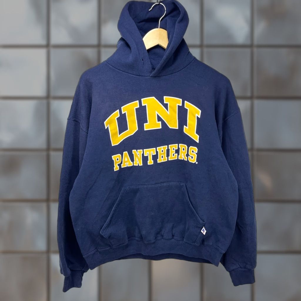 Russell Athletic VINTAGE Russell Athletic Hoodie Panthers Large L BlueUNI 90s Northern IOWA Mens Size US L / EU 52-54 / 3 - 1 Thumbnail