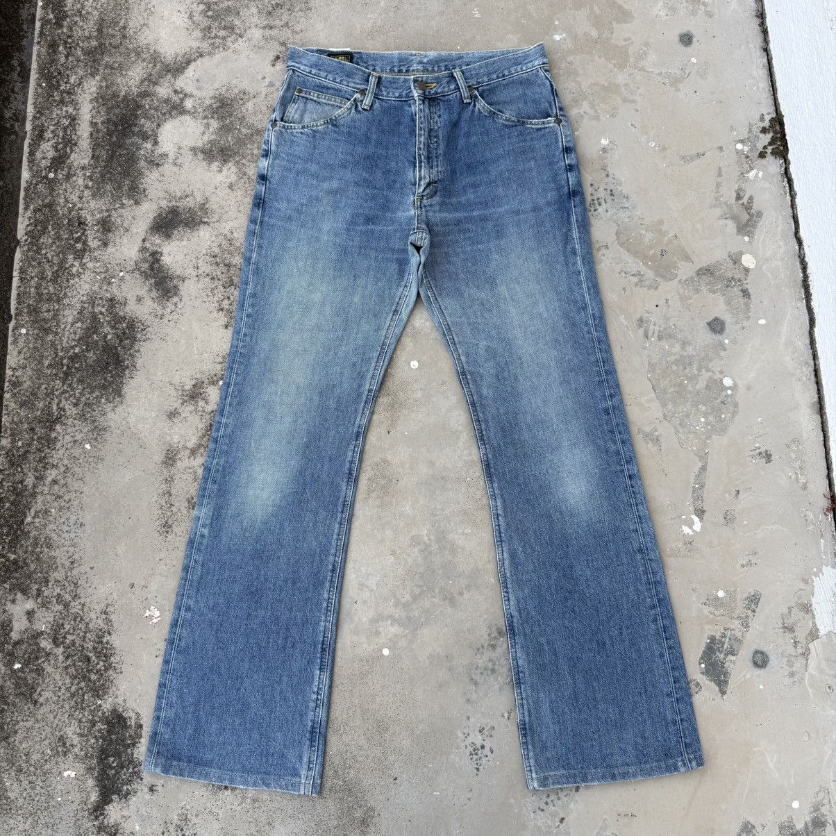 Lee W32 Vintage Lee Flare Denim Faded Jean Pants Size US 32 / EU 48 - 2 Thumbnail