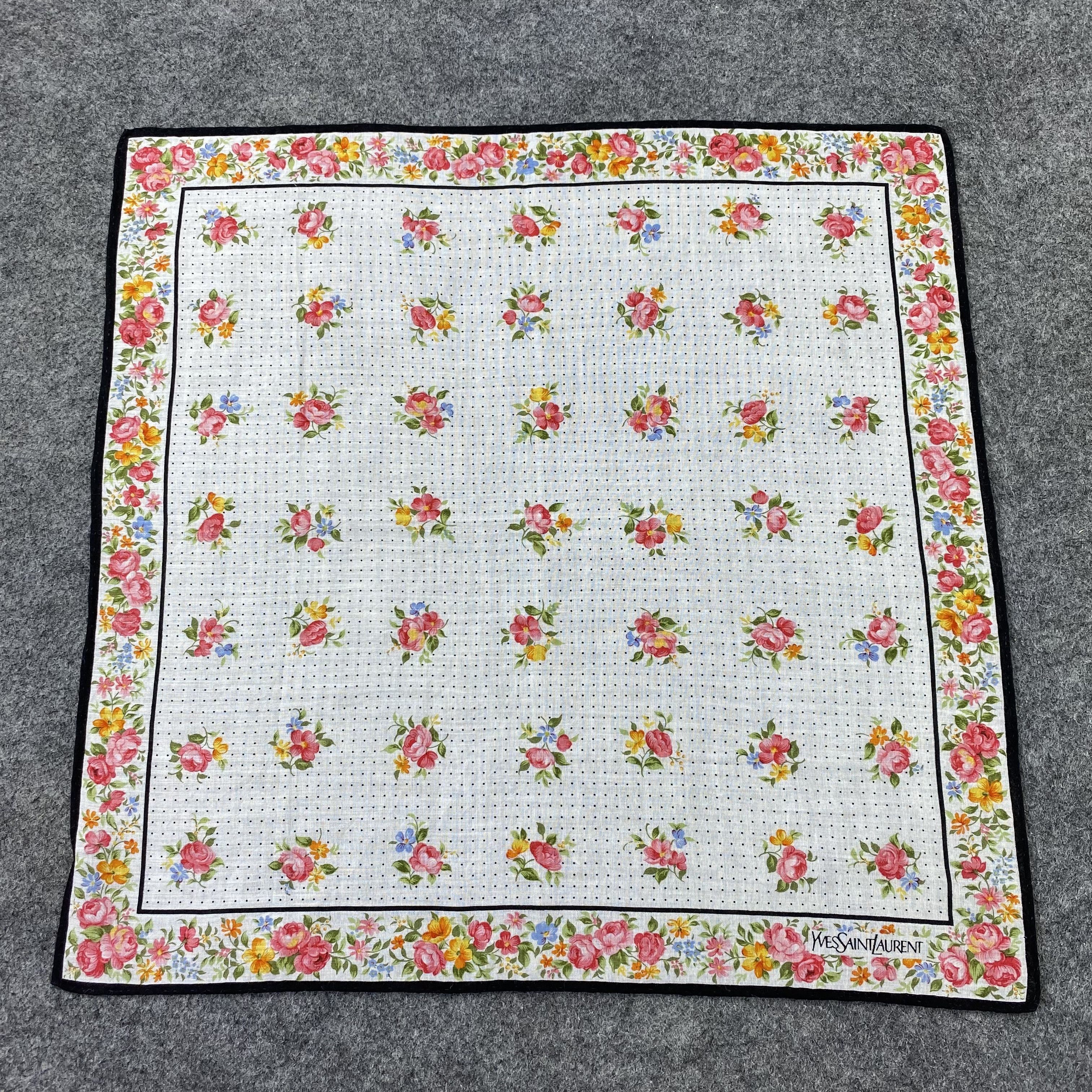 Vintage × Yves Saint Laurent Yves Saint Laurent Handkerchief / Bandana /Neckerchief-B1113 Size ONE SIZE - 3 Thumbnail