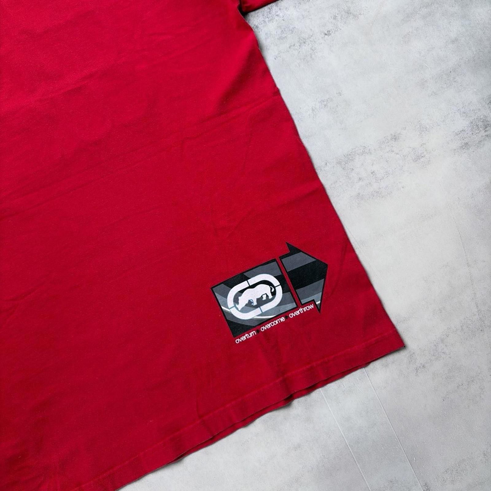 Ecko Unltd. Y2K Red Ecko Unltd Grunge Skater T-Shirt Size US XL / EU 56 / 4 - 8 Thumbnail