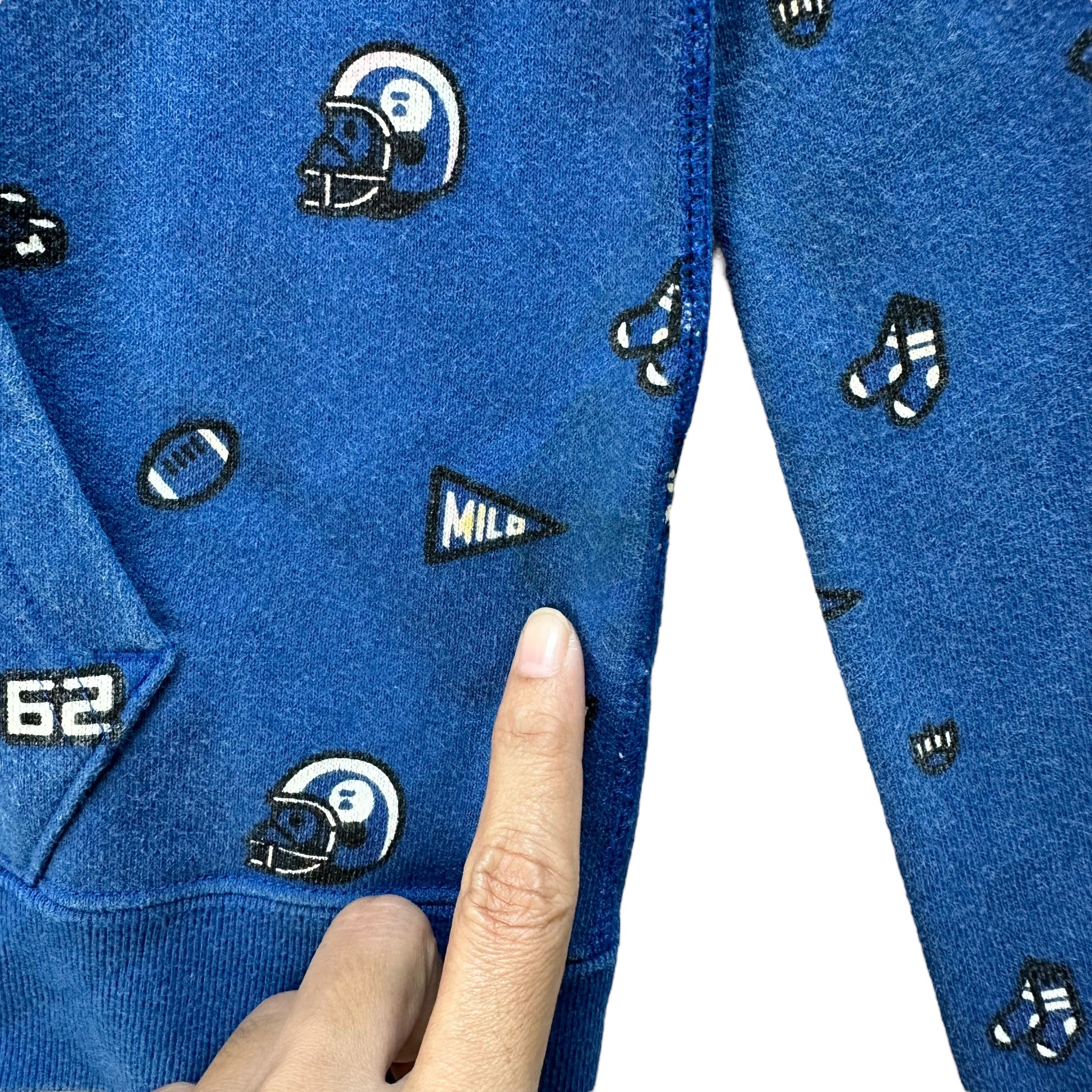 Bape BAPE Baby Milo Football Full Zip Hoodie Sweatshirt #A76-1841 Size XS / US 0-2 / IT 36-38 - 9 Thumbnail