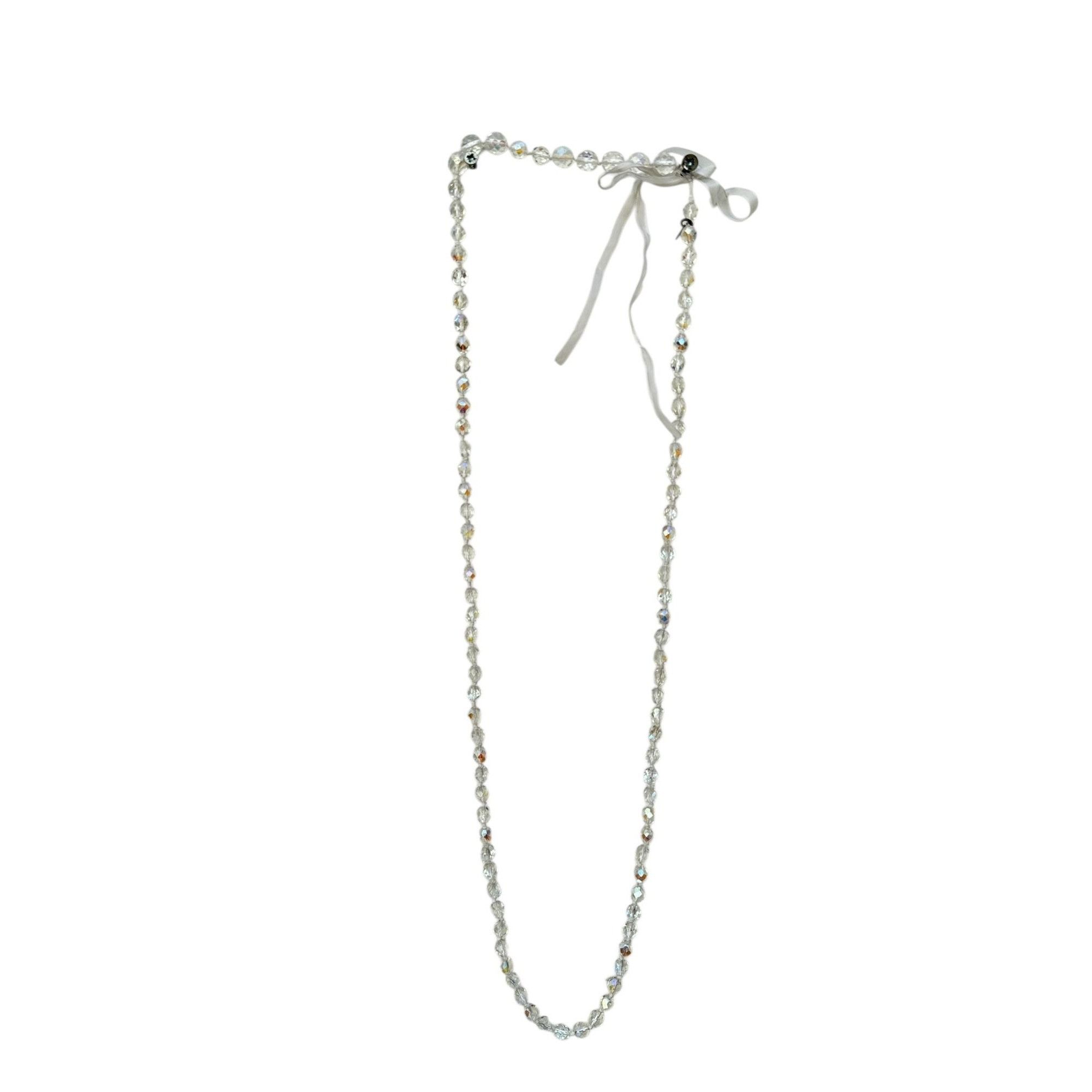 Maison Margiela FW 2000 Crystal Clear Pearl Necklace Size ONE SIZE - 3 Thumbnail