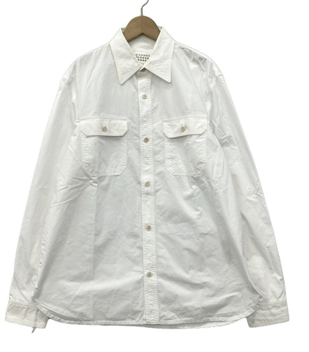 Maison Margiela Archive Canvas White Shirt Size US L / EU 52-54 / 3 - 1 Thumbnail