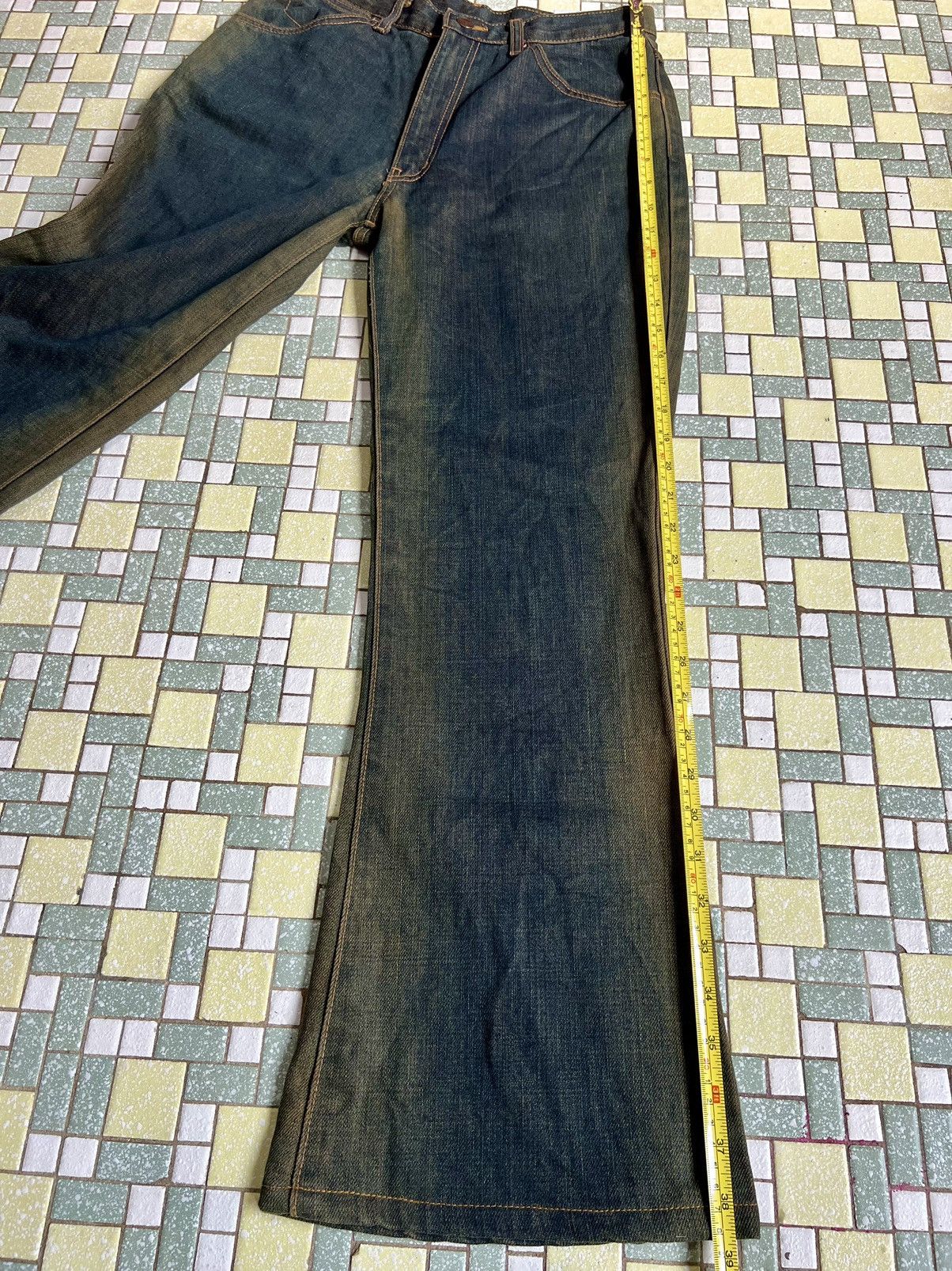 Japanese Brand × Wrangler Wrangler Western Style Faded Blue Flared Jeans Size US 28 / EU 44 - 16 Thumbnail