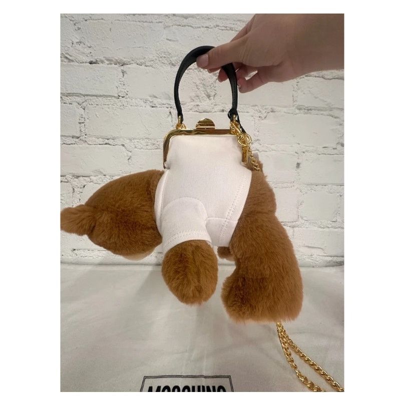 Moschino AW19 Moschino Couture Jeremy Scott Teddy Bear Pouch Clutch Size ONE SIZE - 17 Thumbnail