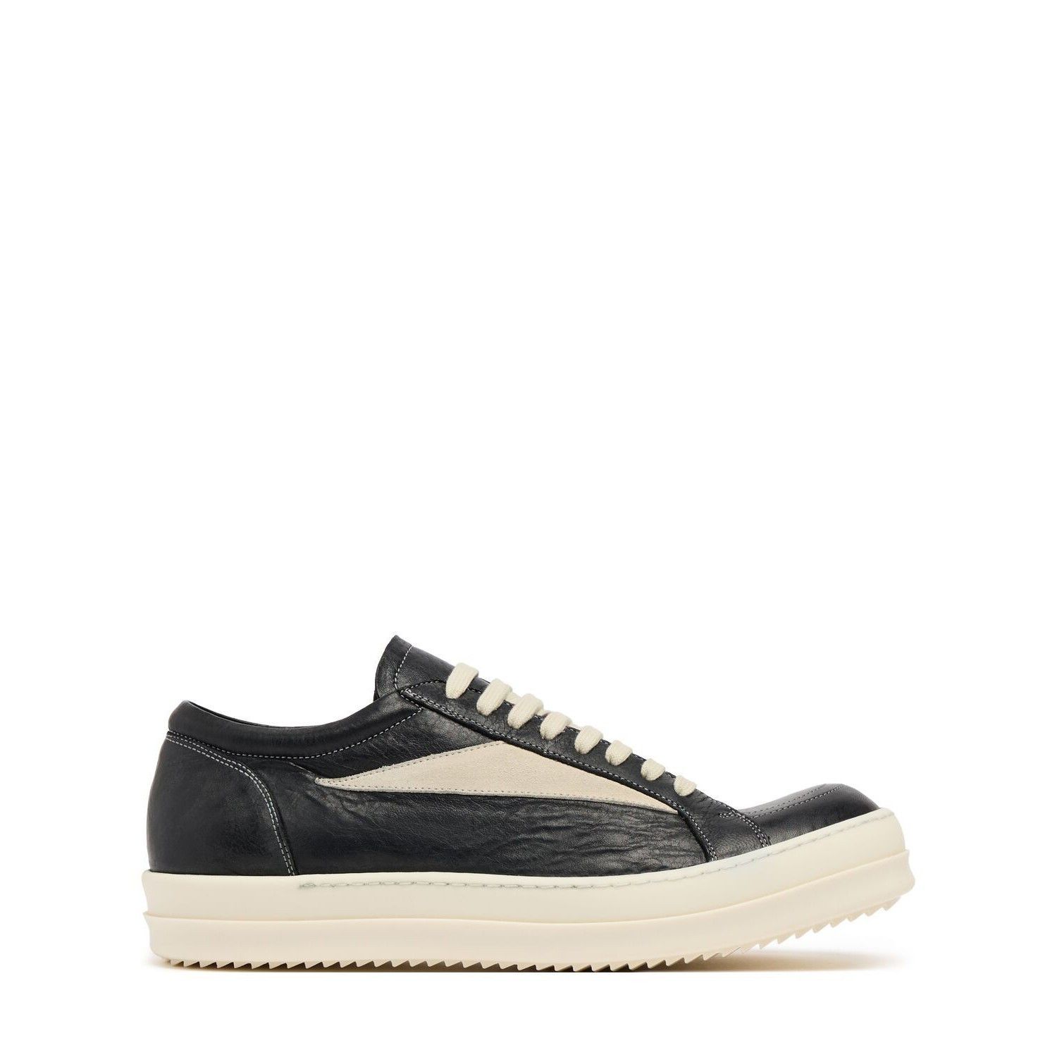 RICK OWENS Temple Black/Milk Vintage Sneakers New & Authenti