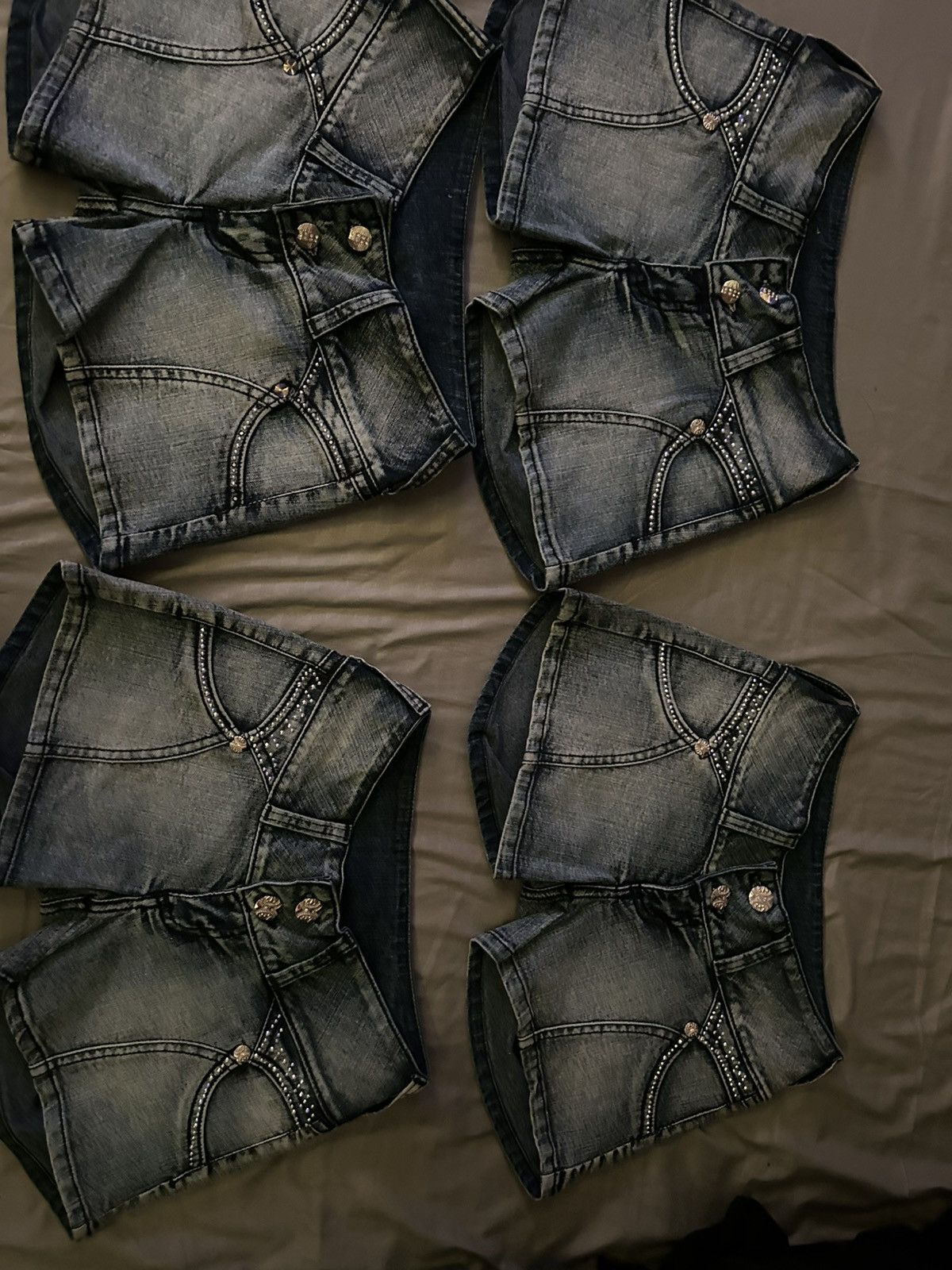 Other TABU Y2K Denim Shorts Bundle (4) + Free Light‑Wash Pair Size 26" / US 2 / IT 38 - 2 Thumbnail